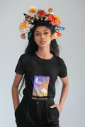 Double Life Women's Round Neck Half Sleeve T-shirt - Lyssian