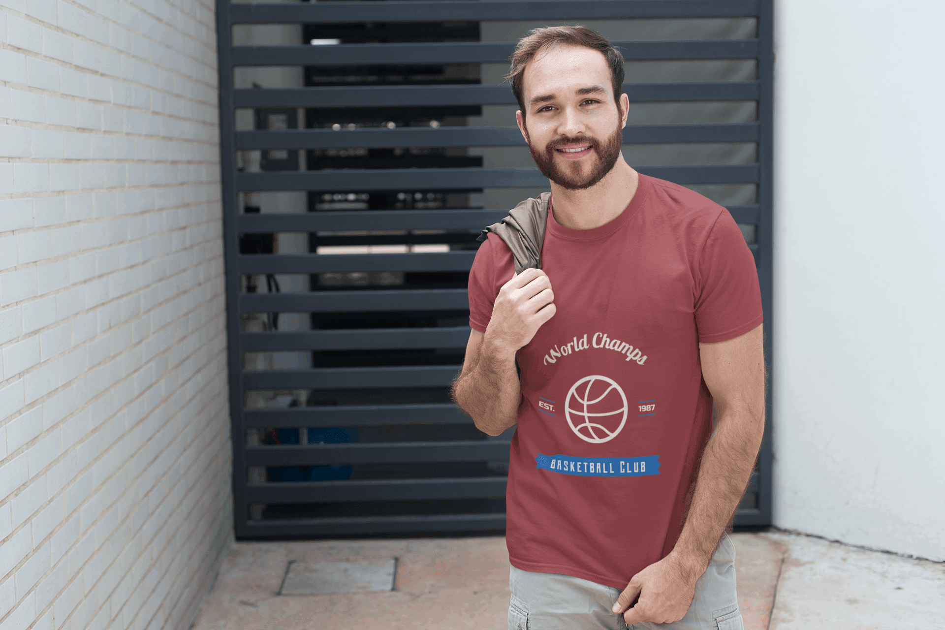 Basketball Club Male Round Neck Half Sleeve T-shirt - Lyssian