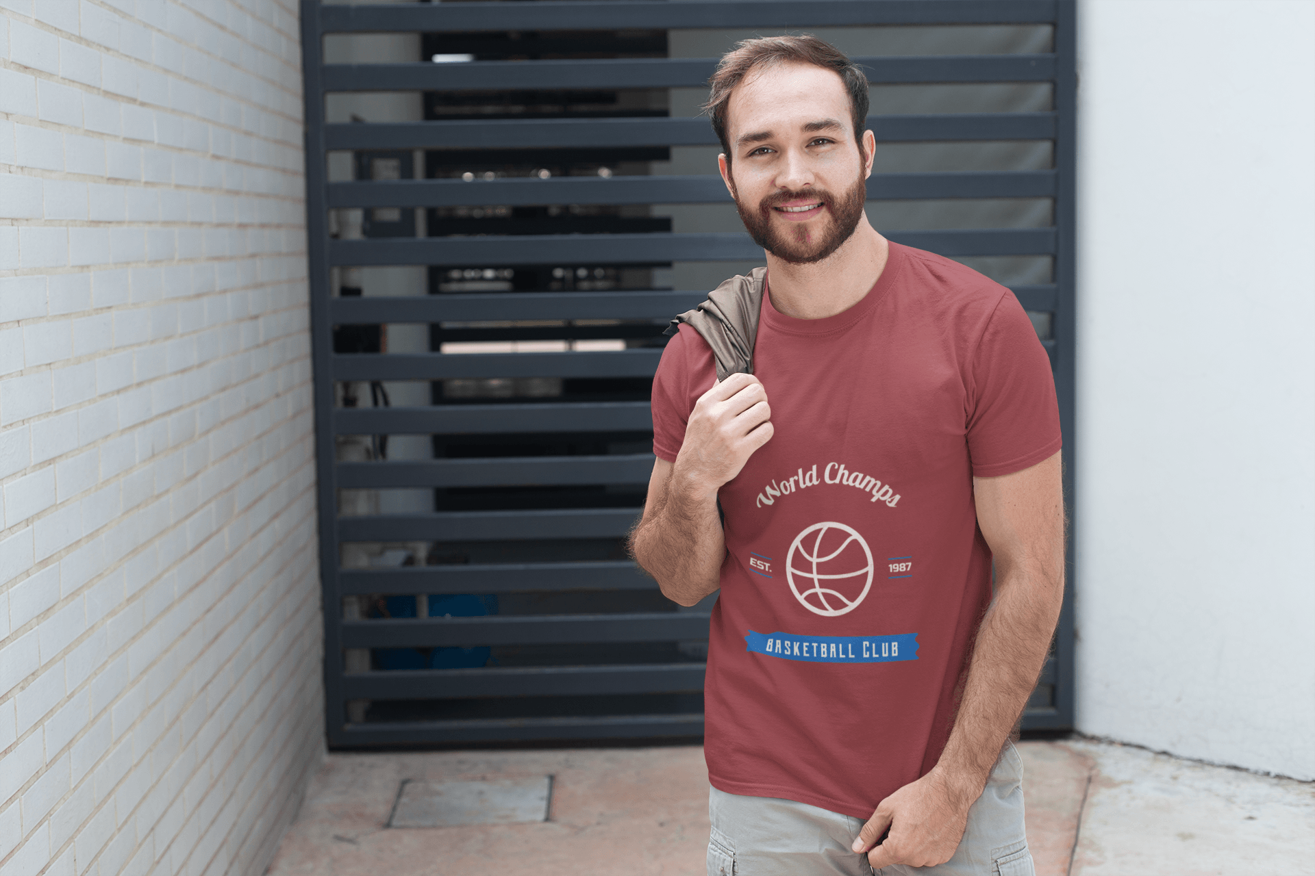 Basketball Club Male Round Neck Half Sleeve T-shirt - Lyssian