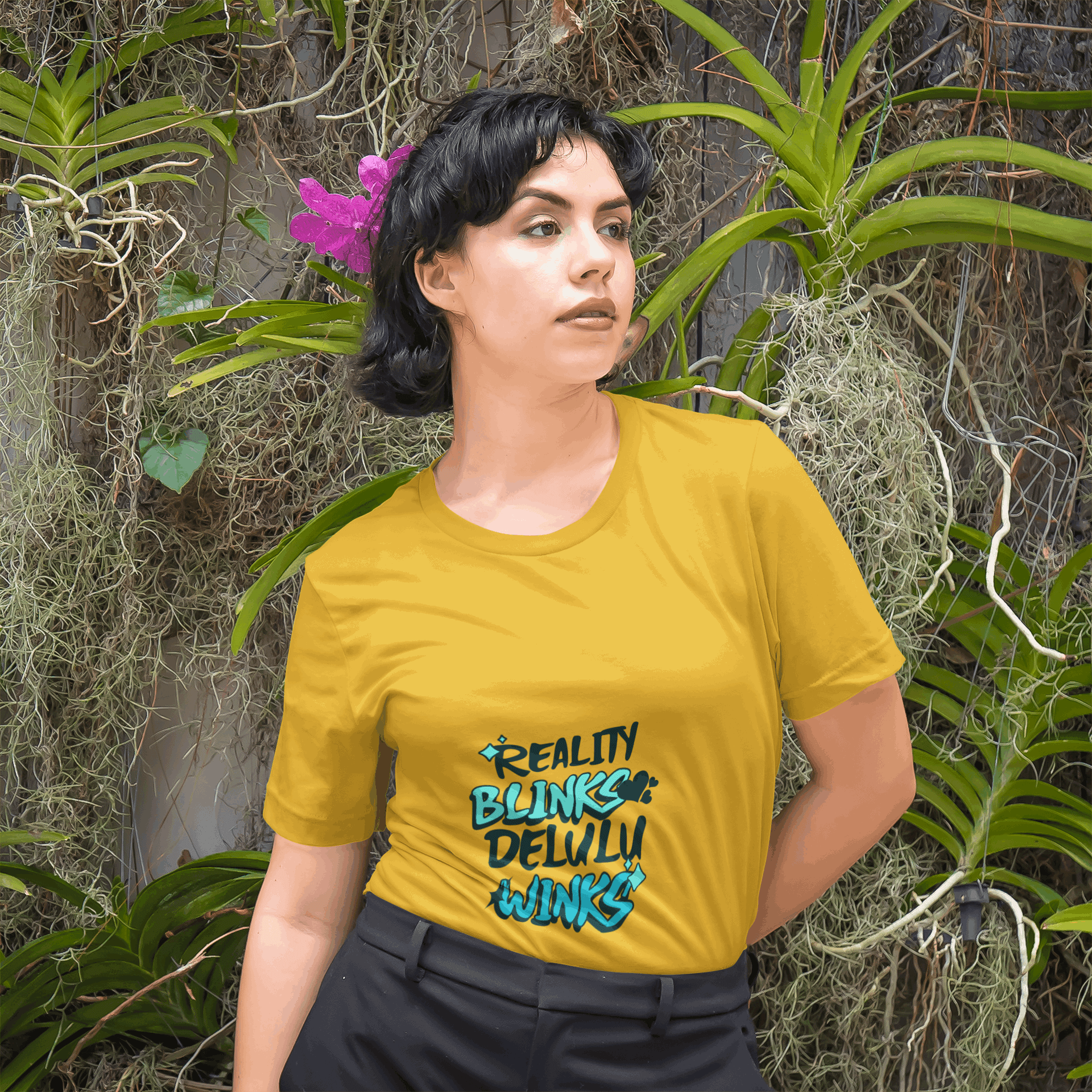 Blinks and Winks Women's Round Neck Half Sleeve T-shirt - Lyssian