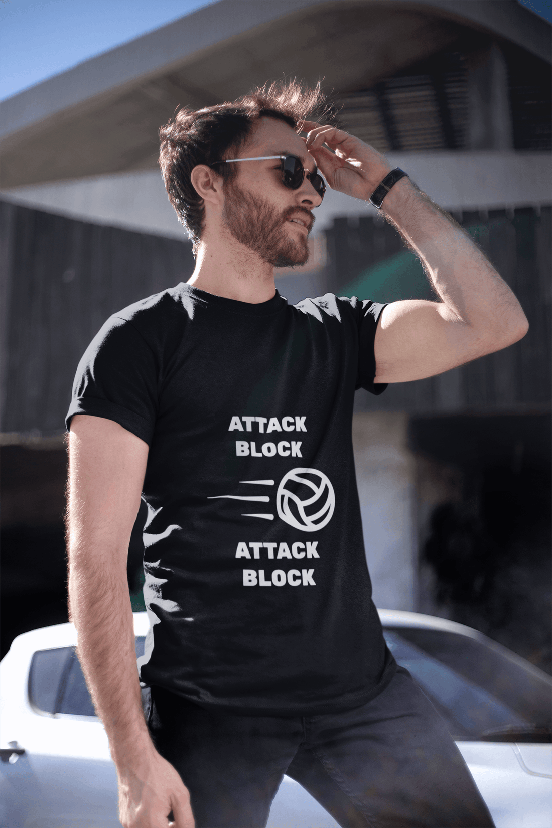 Attack Block Male Round Neck Half Sleeve T-shirt - Lyssian