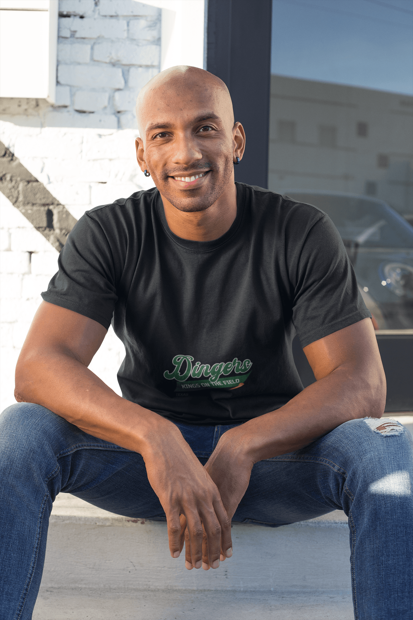 Dingers Male Round Neck Half Sleeve T-shirt - Lyssian