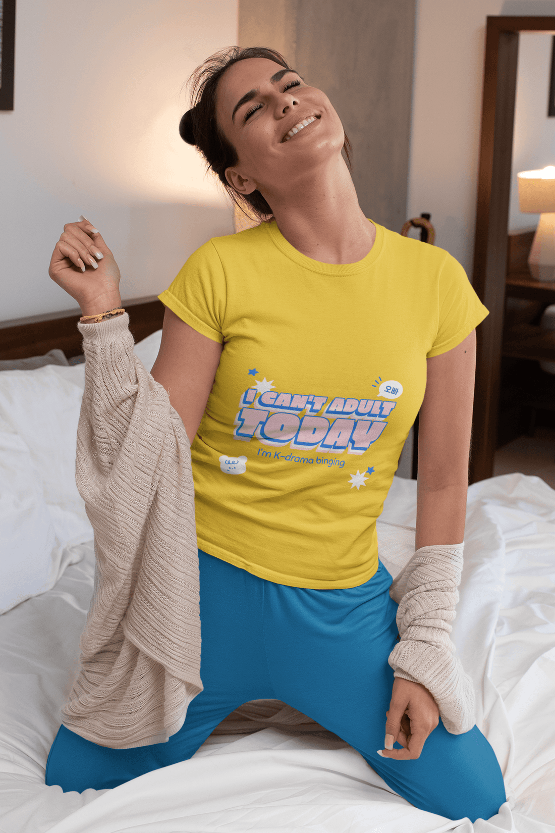 Can't Adult Women's Round Neck Half Sleeve T-shirt - Lyssian