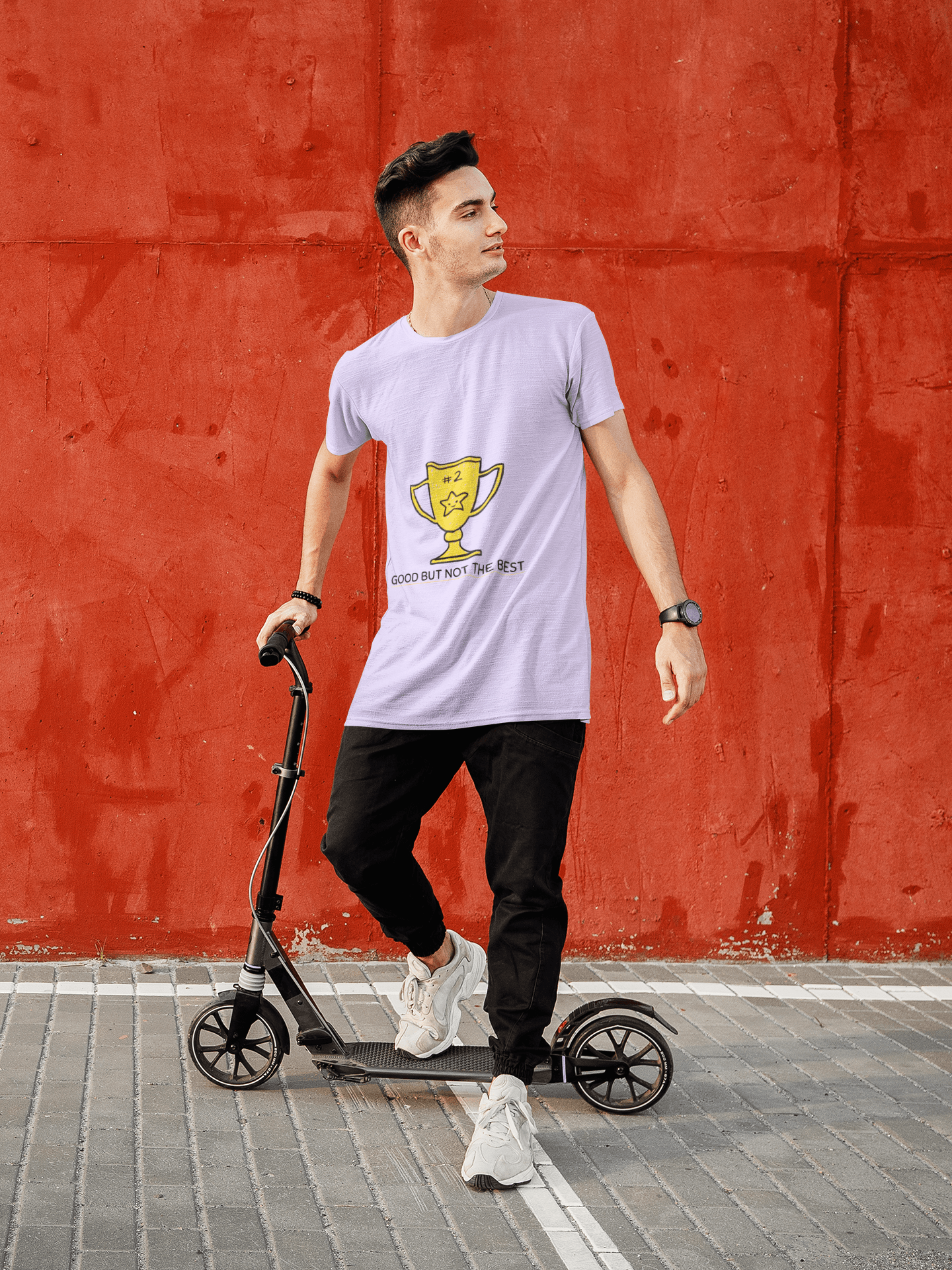 #2 Male Round Neck Half Sleeve T-shirt - Lyssian