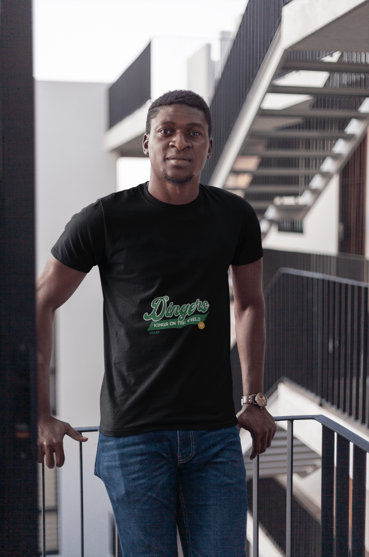 Dingers Male Round Neck Half Sleeve T-shirt - Lyssian