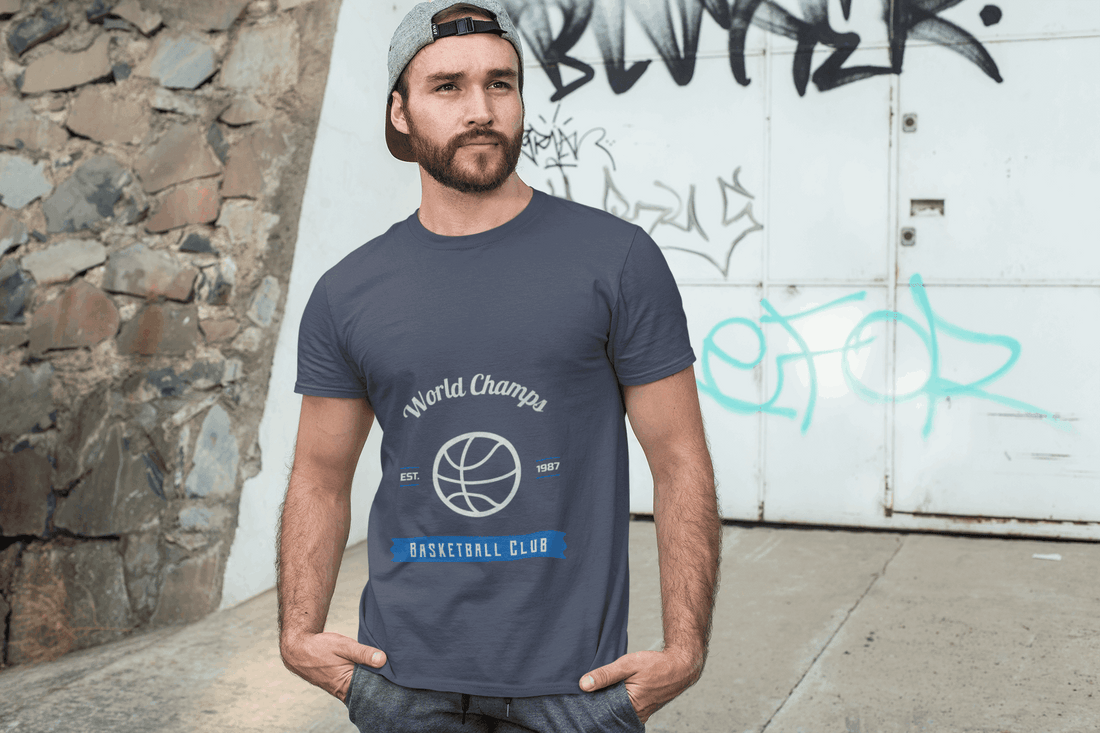 Basketball Club Male Round Neck Half Sleeve T-shirt - Lyssian