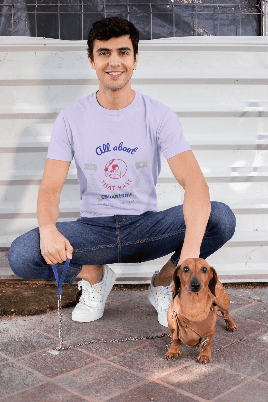 Cedar High Male Round Neck Half Sleeve T-shirt - Lyssian