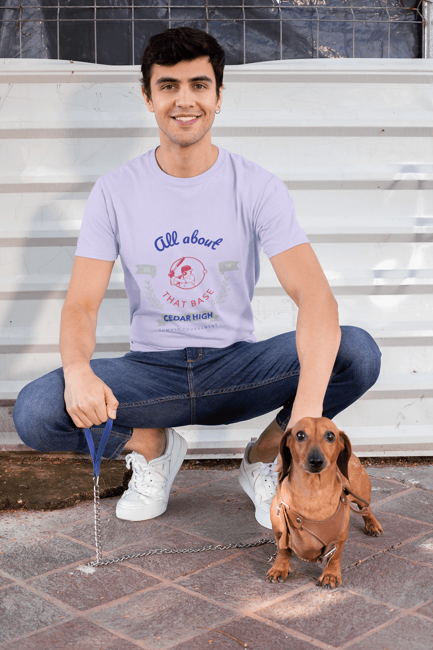Cedar High Male Round Neck Half Sleeve T-shirt - Lyssian