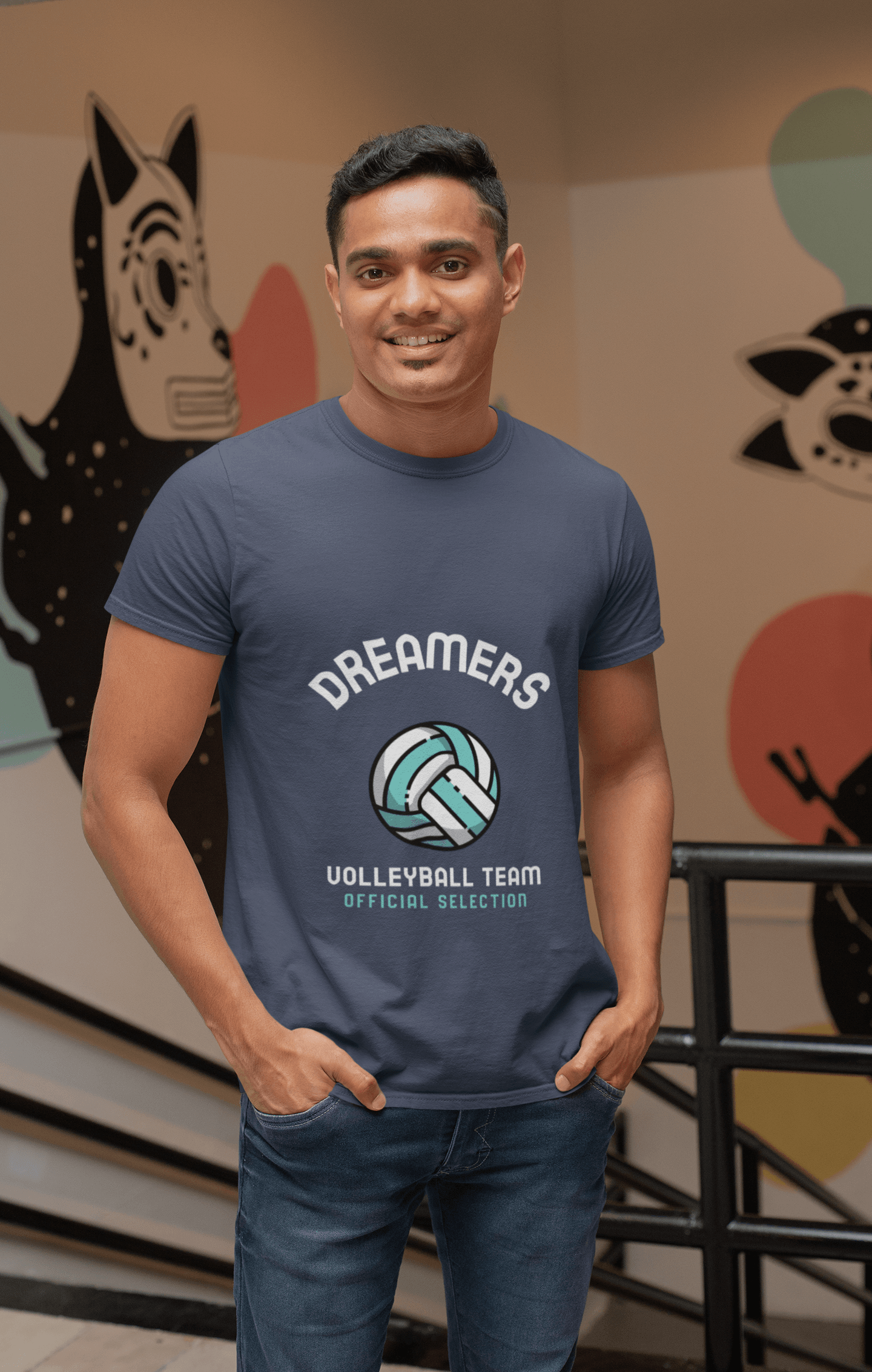 Dreamers Male Round Neck Half Sleeve T-shirt - Lyssian