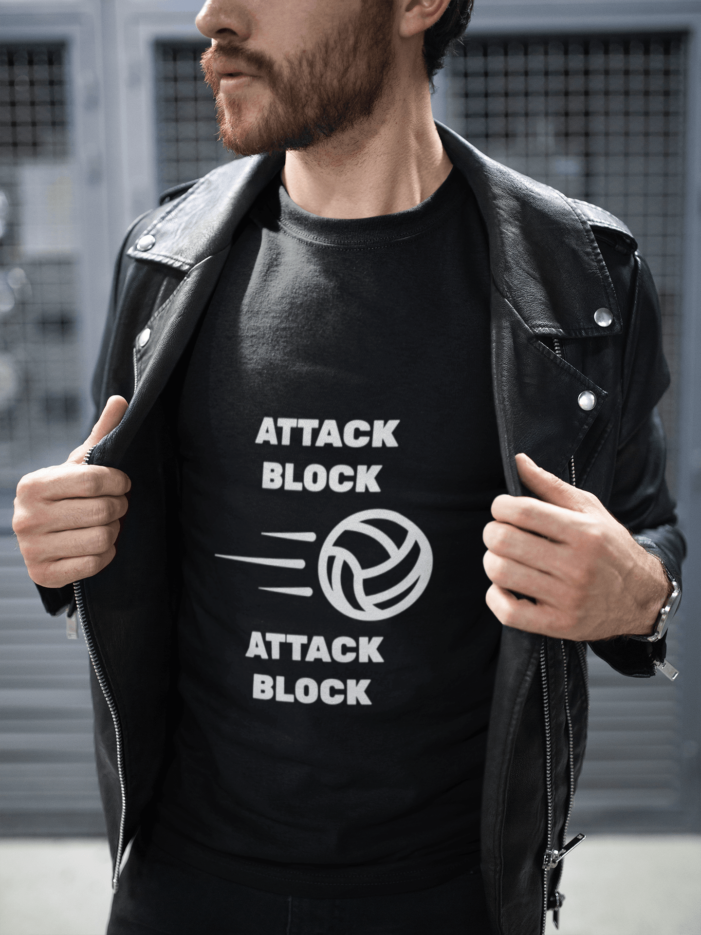 Attack Block Male Round Neck Half Sleeve T-shirt - Lyssian