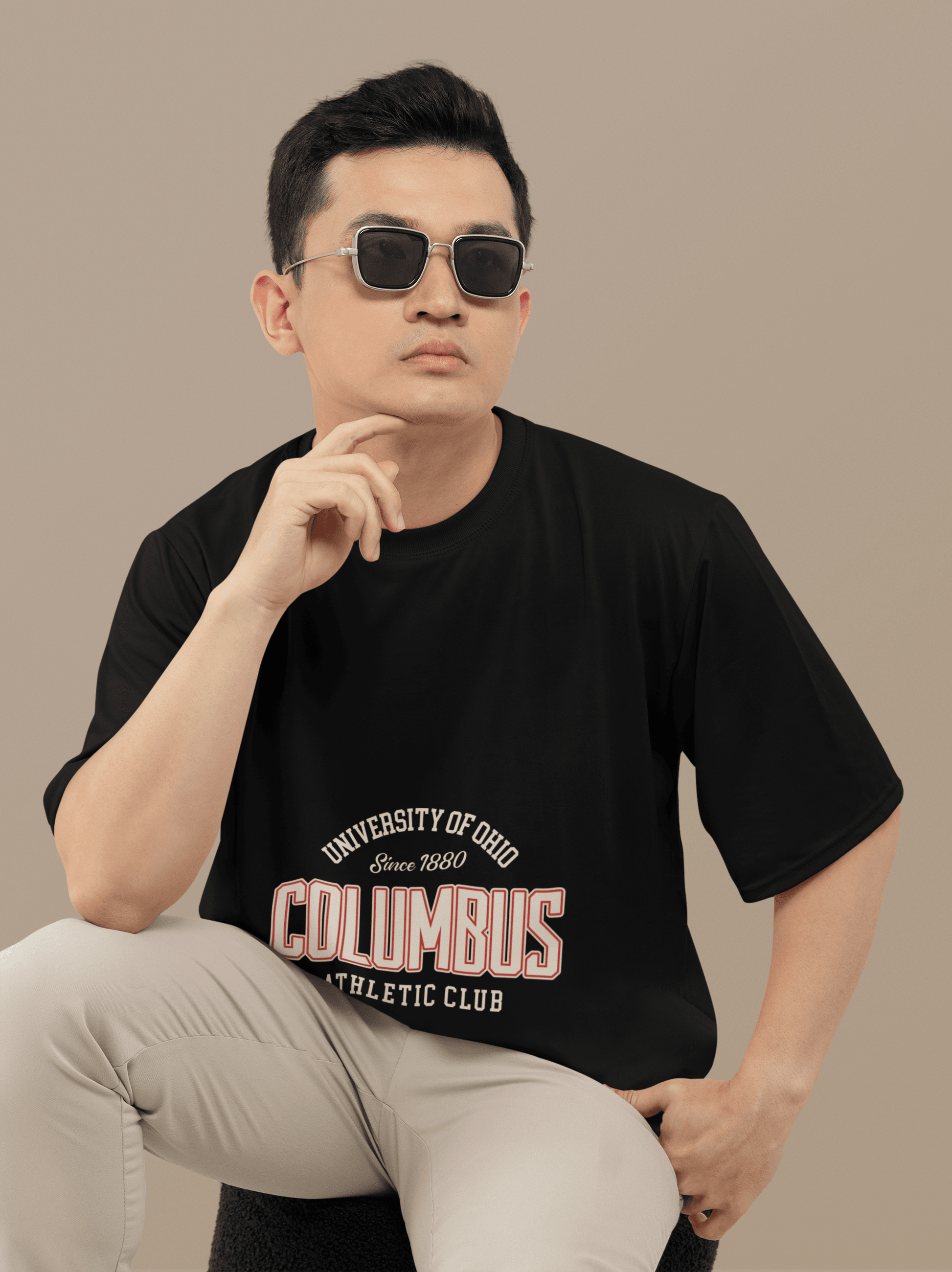 Columbus Men's Oversized T-shirt - Lyssian