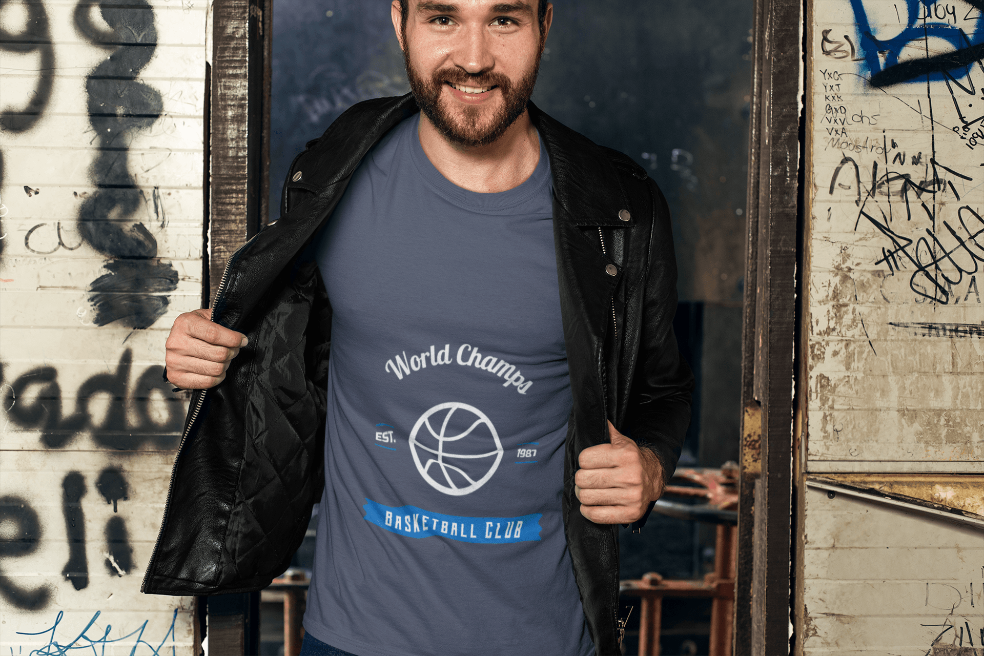 Basketball Club Male Round Neck Half Sleeve T-shirt - Lyssian