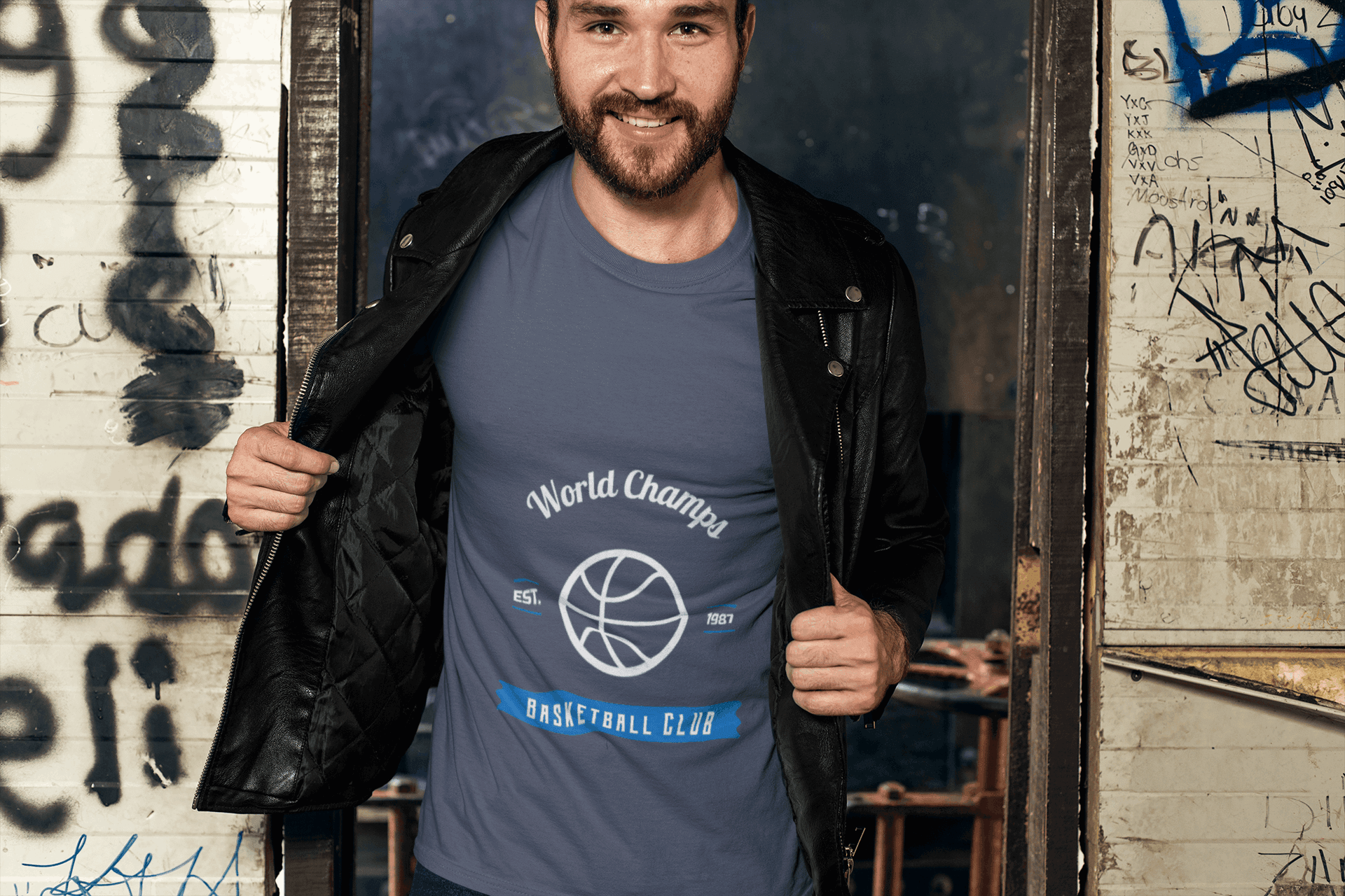 Basketball Club Male Round Neck Half Sleeve T-shirt - Lyssian