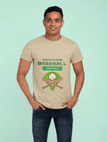 Baseball Male Round Neck Half Sleeve T-shirt - Lyssian
