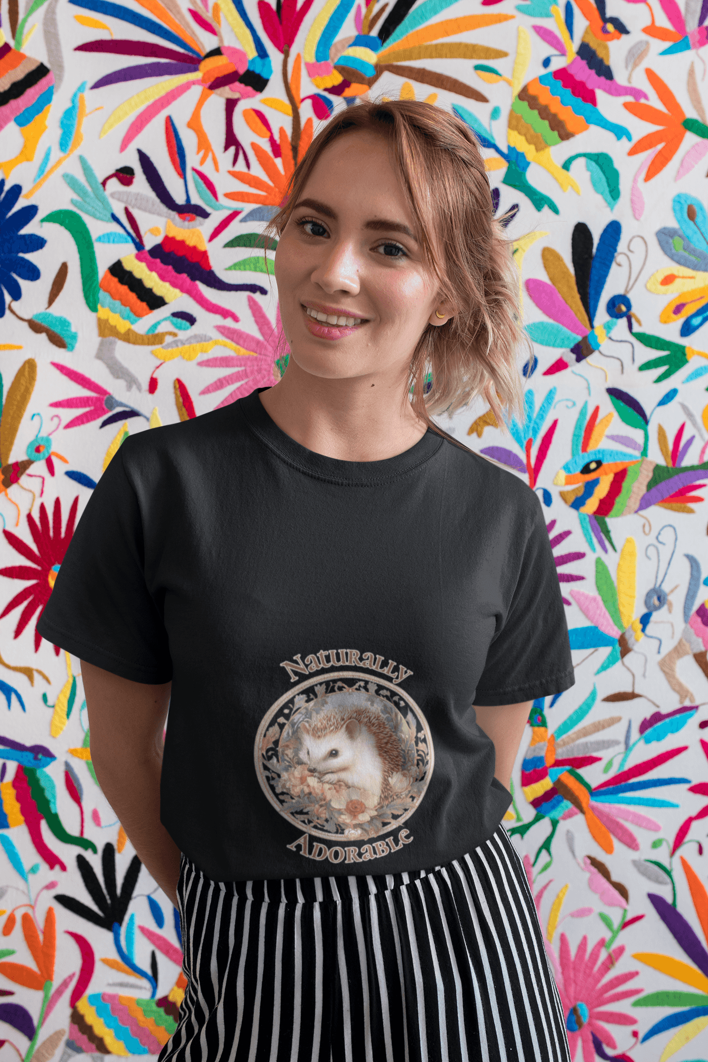Adorable Women's Round Neck Half Sleeve T-shirt - Lyssian