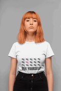 Be Yourself Women's Round Neck Half Sleeve T-shirt - Lyssian