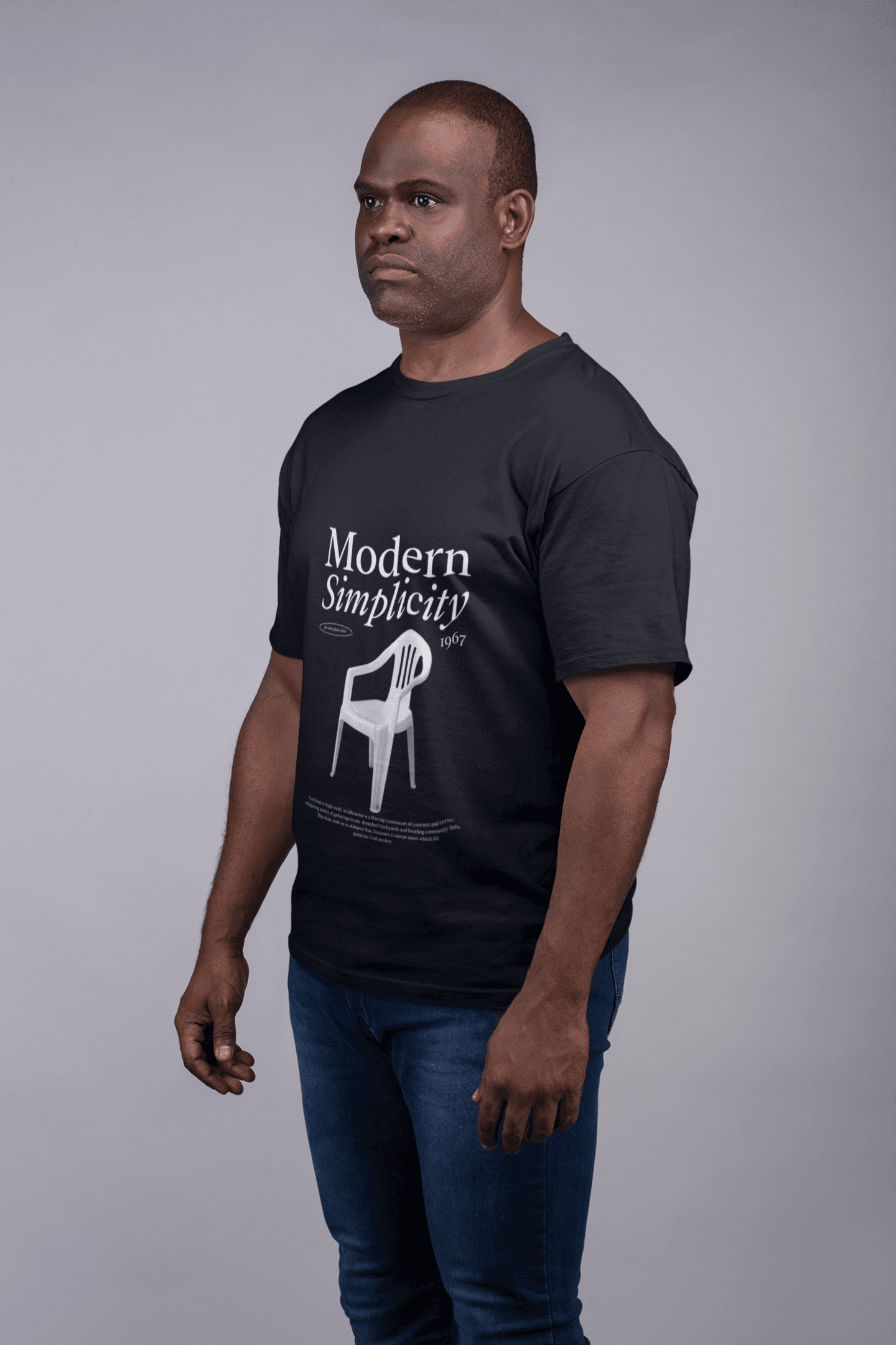 Modern Simplicity Men's Round Neck Half Sleeve T-shirt - Lyssian