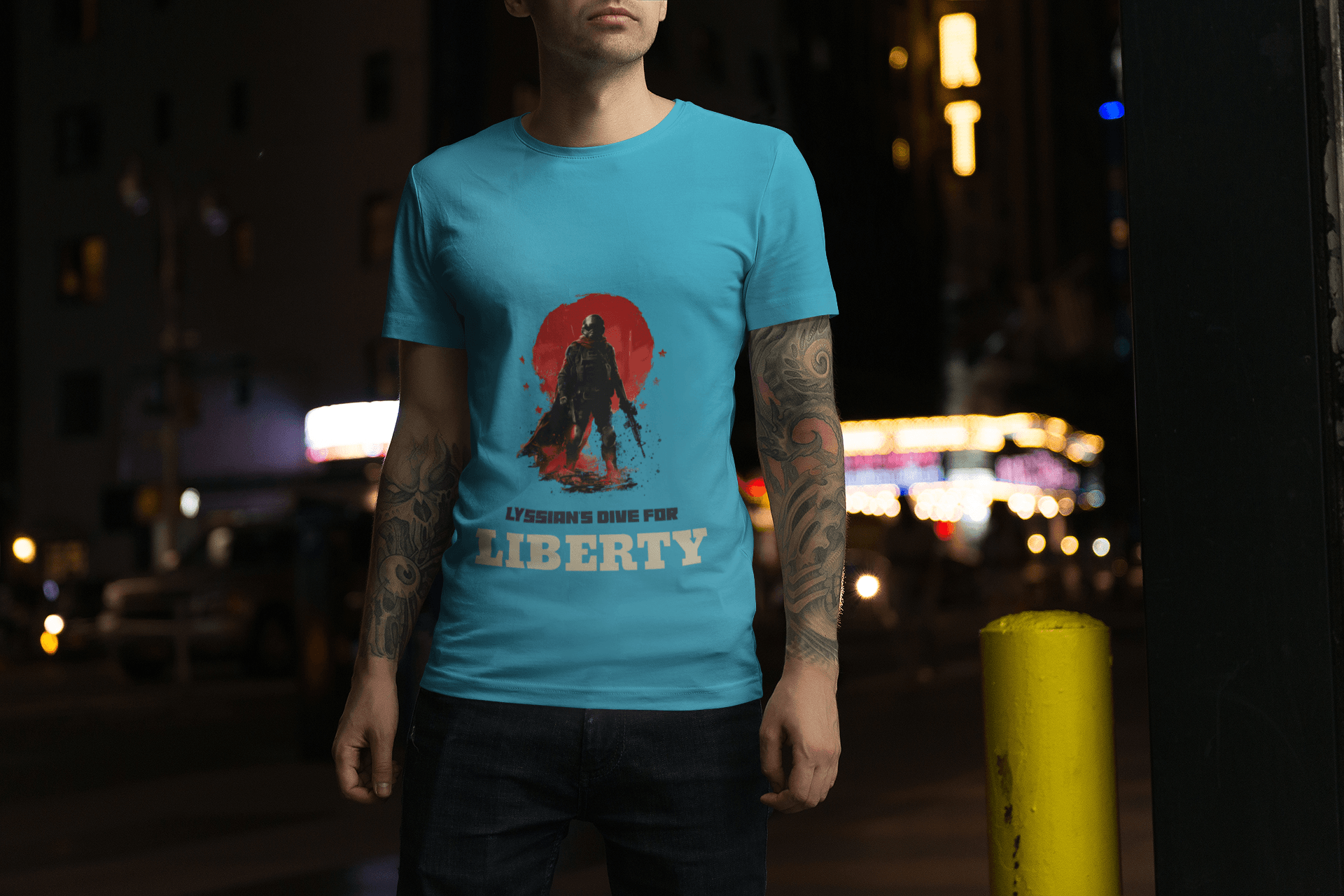 Nirvana Range Men's Round Neck Half Sleeve - Lyssian