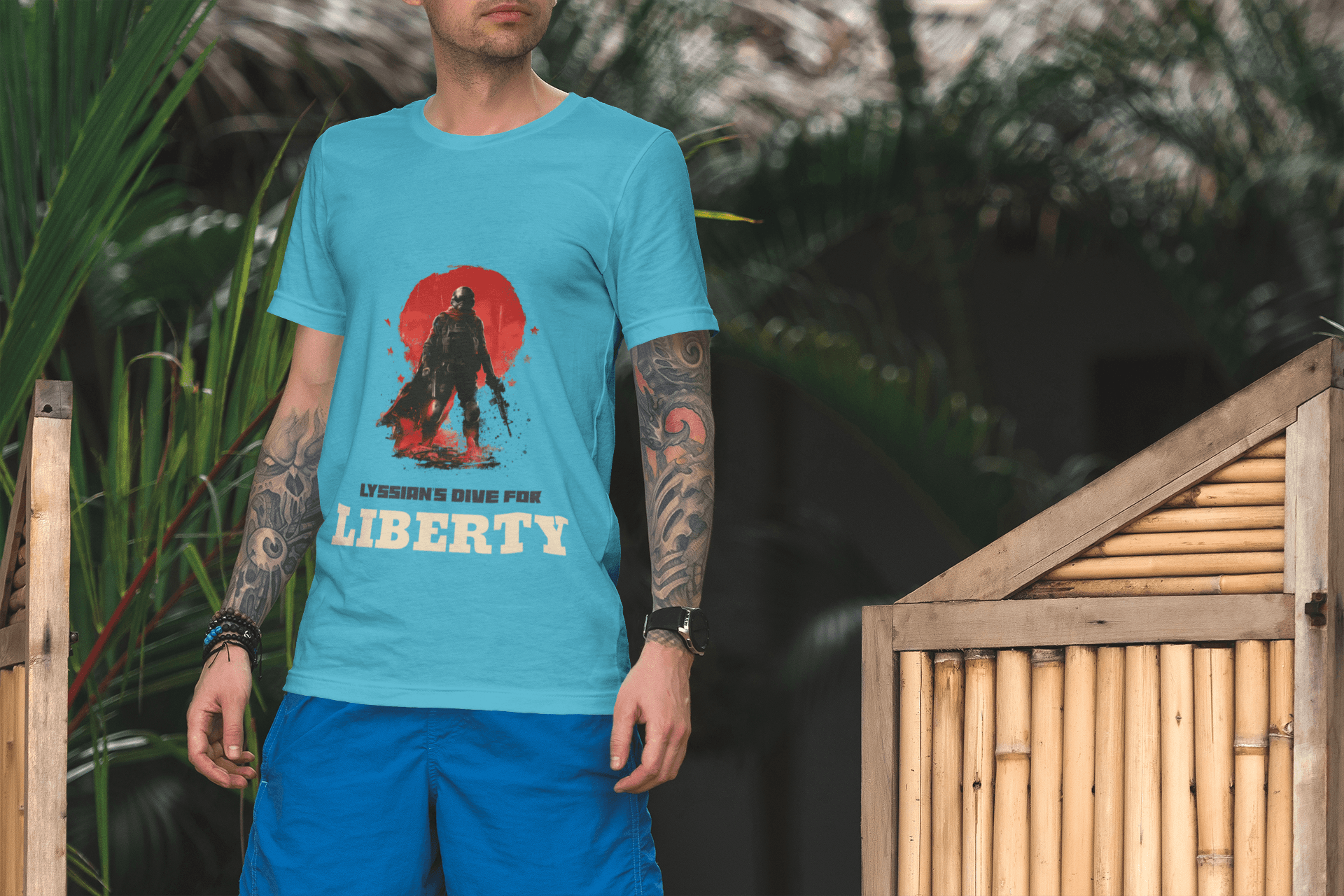 Nirvana Range Men's Round Neck Half Sleeve - Lyssian