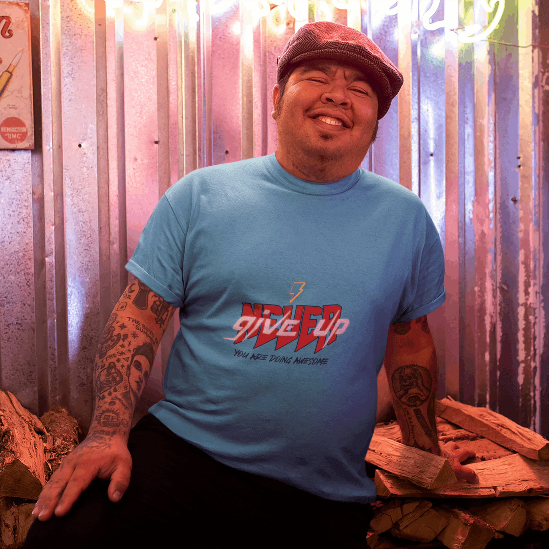 Awesome Men's Plus Size T-shirt - Lyssian