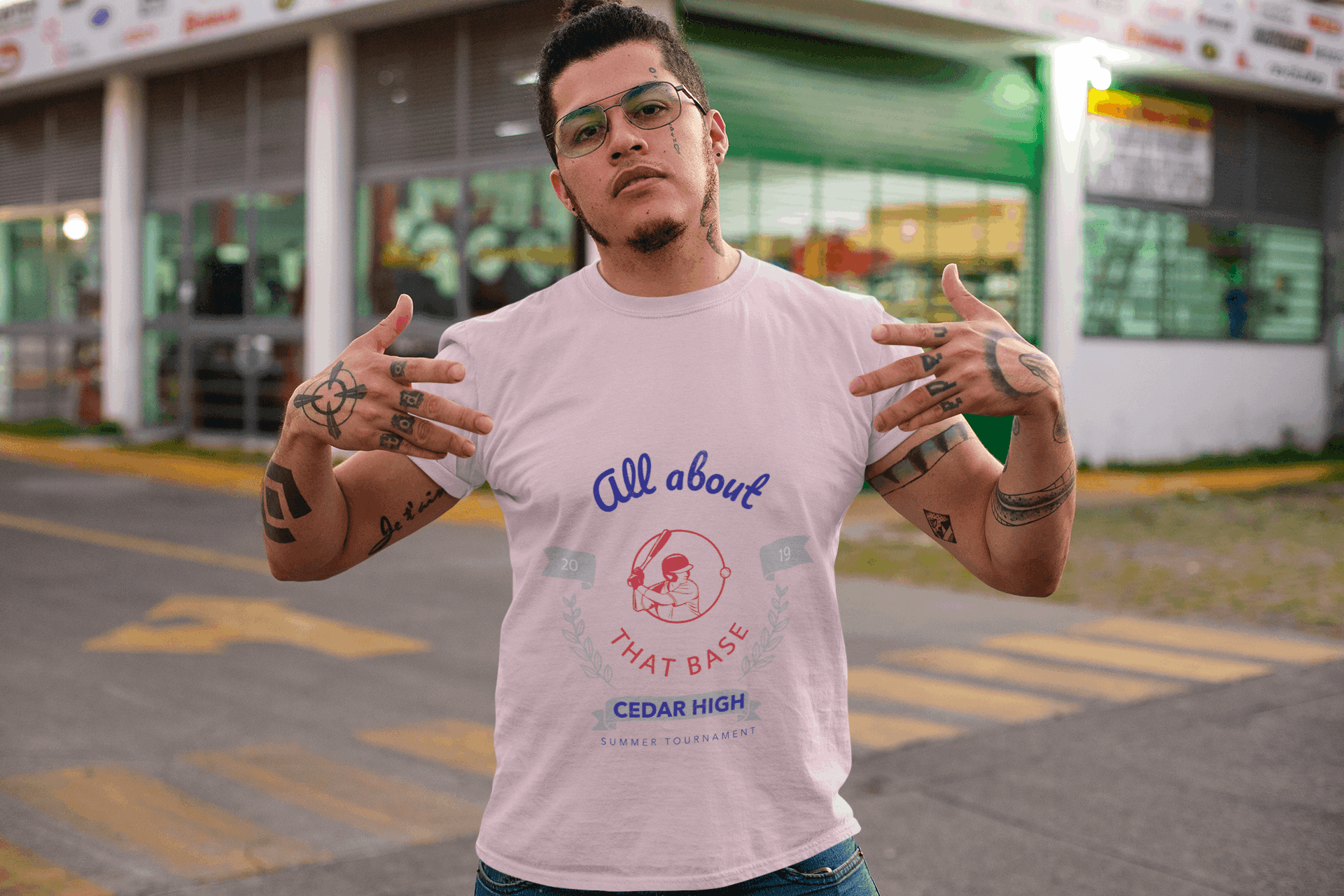 Cedar High Male Round Neck Half Sleeve T-shirt - Lyssian