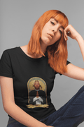 Santa Flora Women's Round Neck Half Sleeve T-shirt - Lyssian
