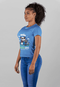Baby Panda Women's Round Neck Half Sleeve T-shirt - Lyssian