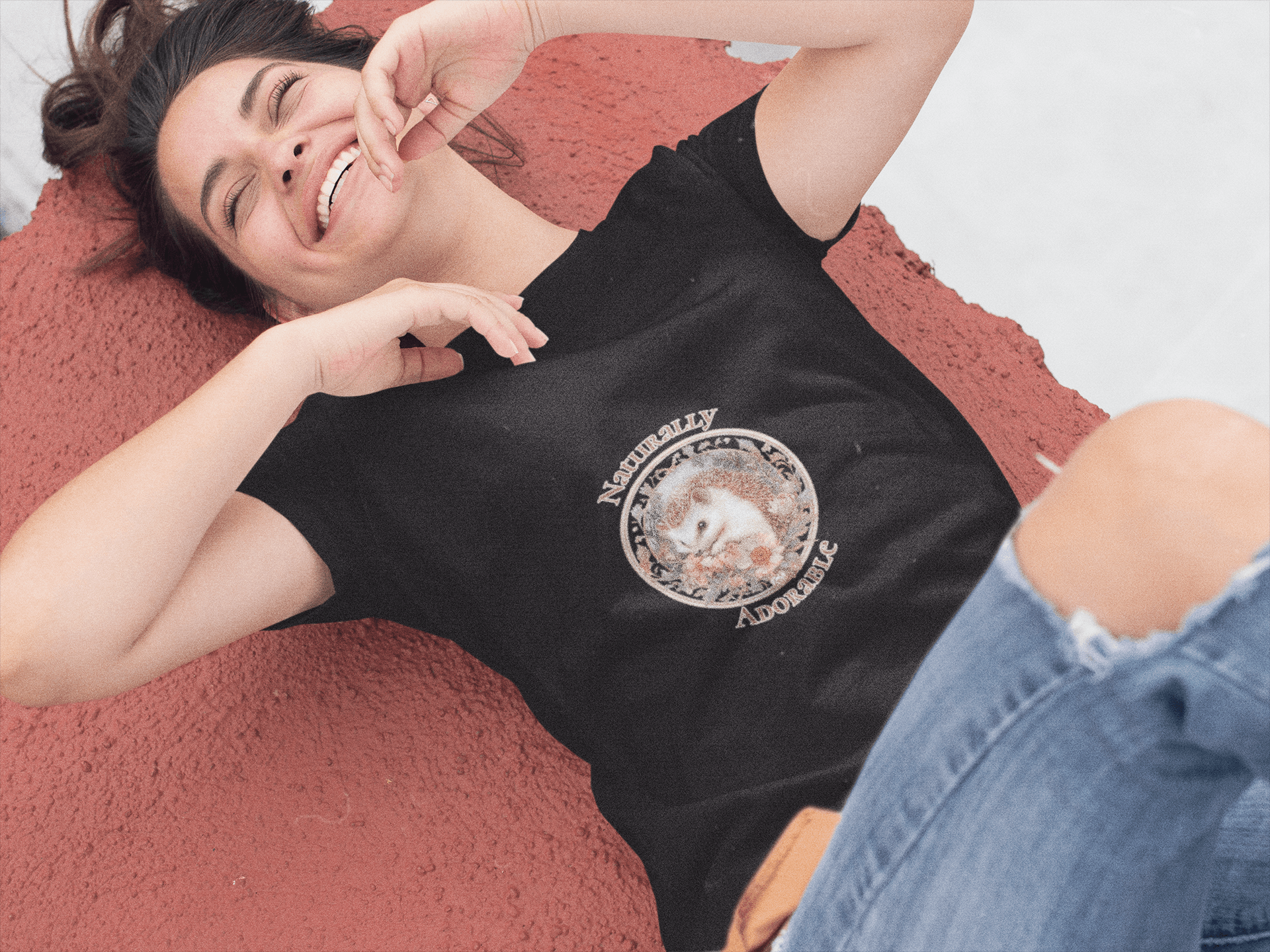 Adorable Women's Round Neck Half Sleeve T-shirt - Lyssian