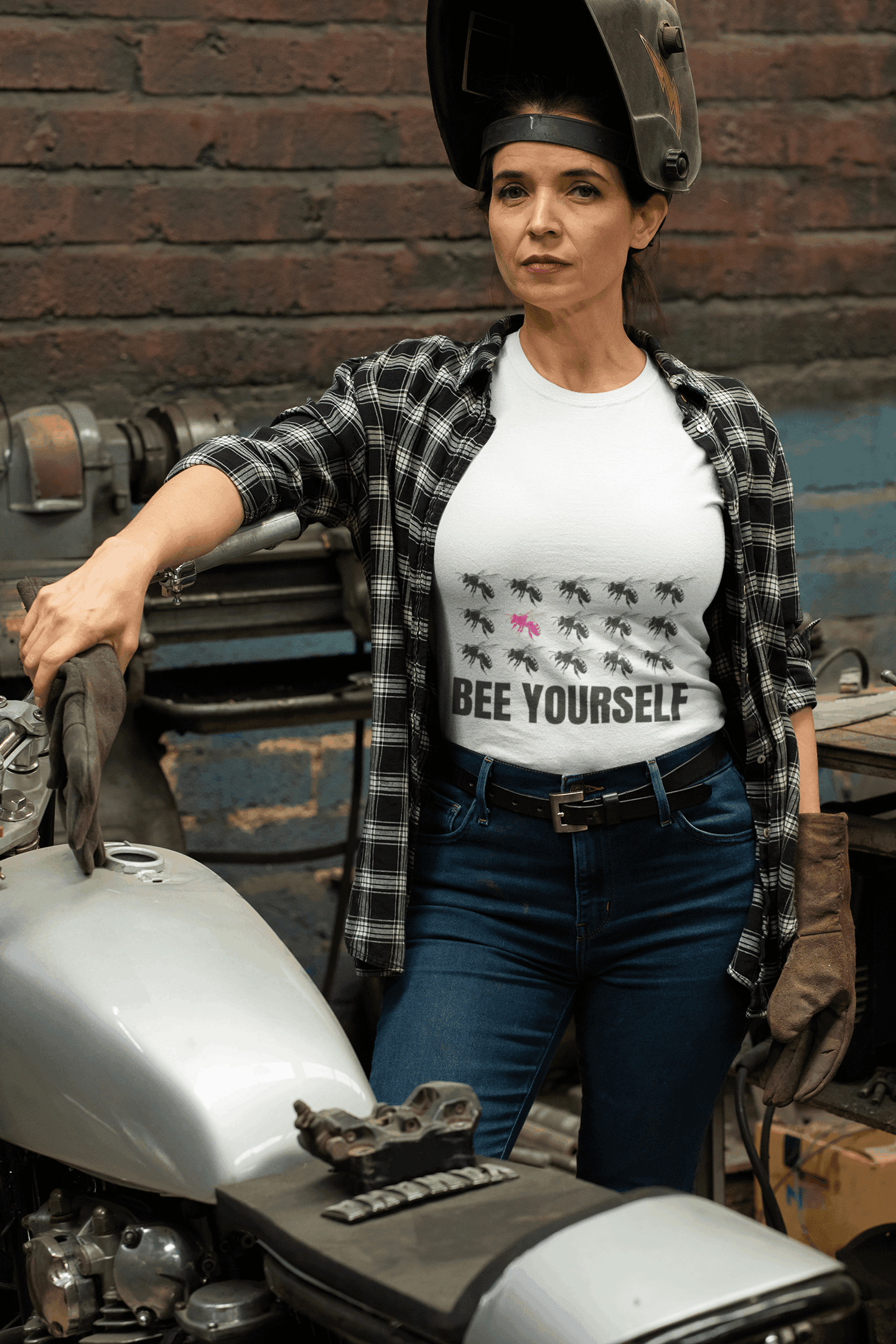 Be Yourself Women's Round Neck Half Sleeve T-shirt - Lyssian