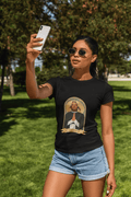Santa Flora Women's Round Neck Half Sleeve T-shirt - Lyssian