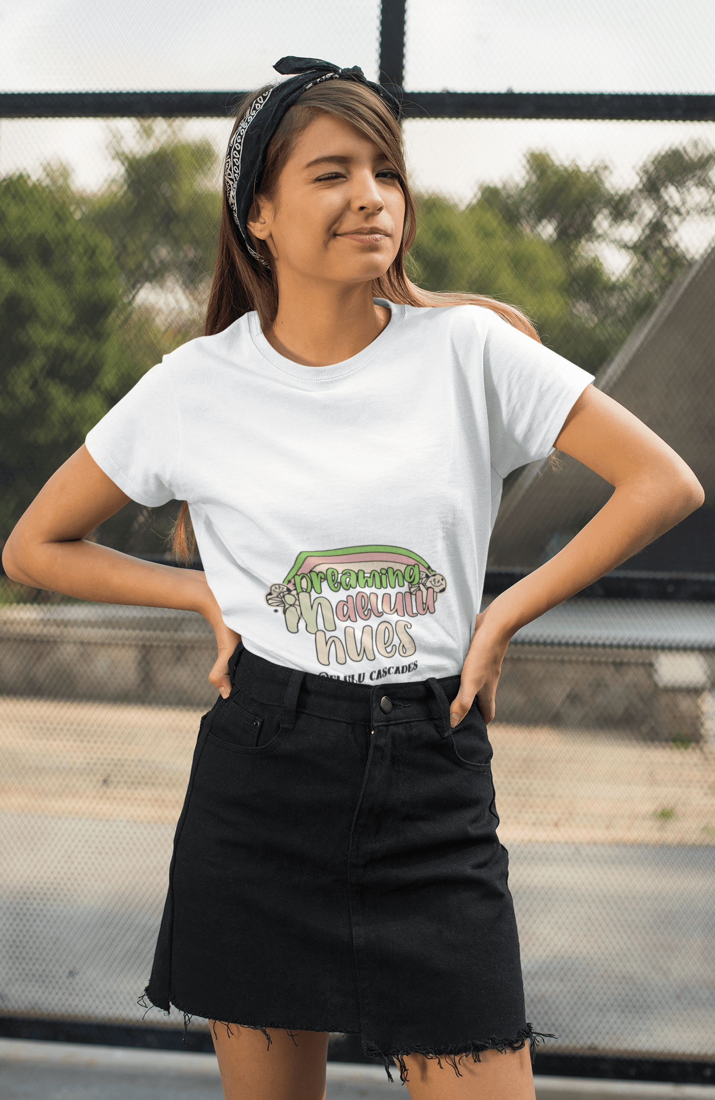 Delulu Hues Women's Round Neck Half Sleeve T-shirt - Lyssian