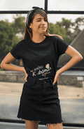 Binged Women's Round Neck Half Sleeve T-shirt - Lyssian