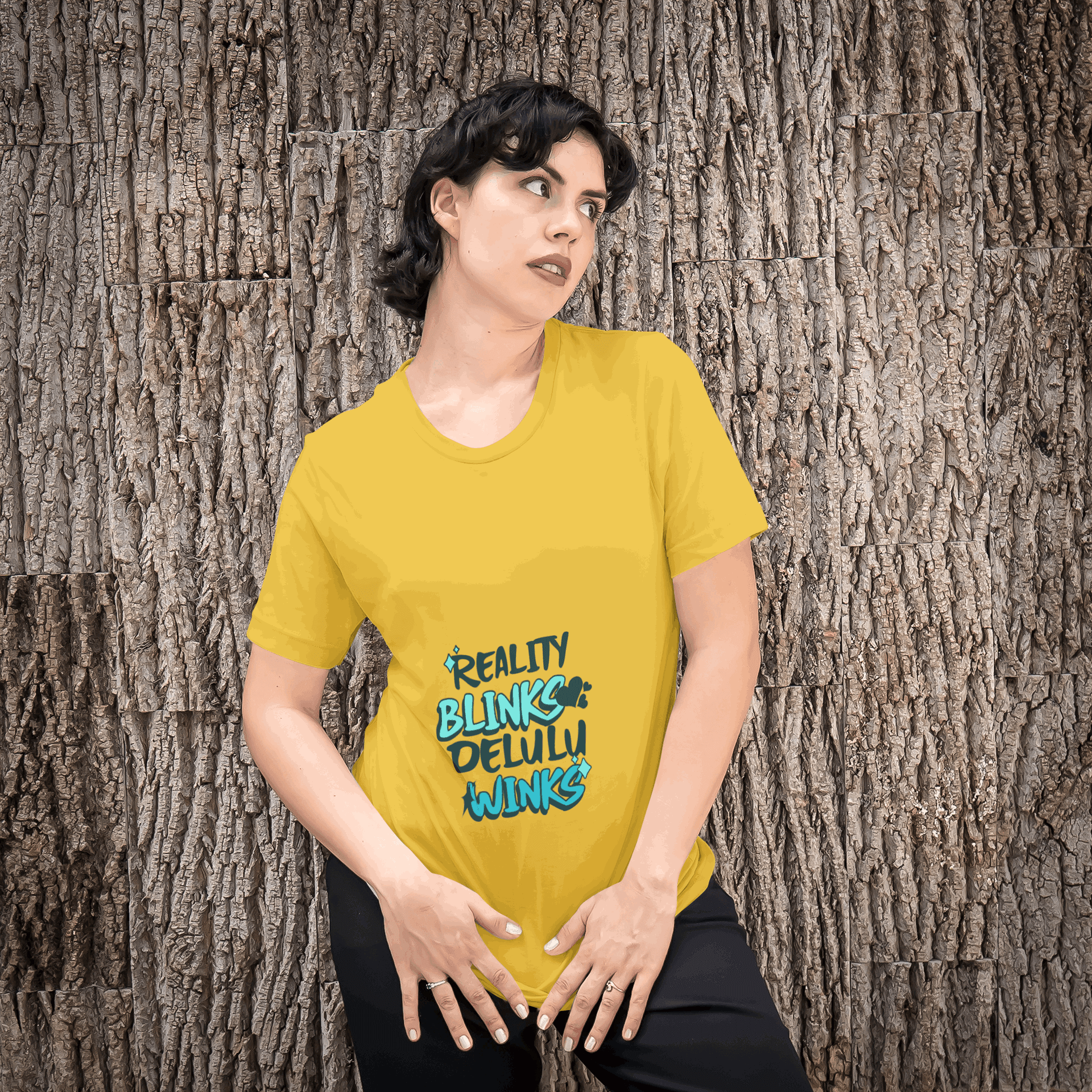 Blinks and Winks Women's Round Neck Half Sleeve T-shirt - Lyssian