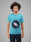 Space Men's Round Neck Half Sleeve T-shirt - Lyssian