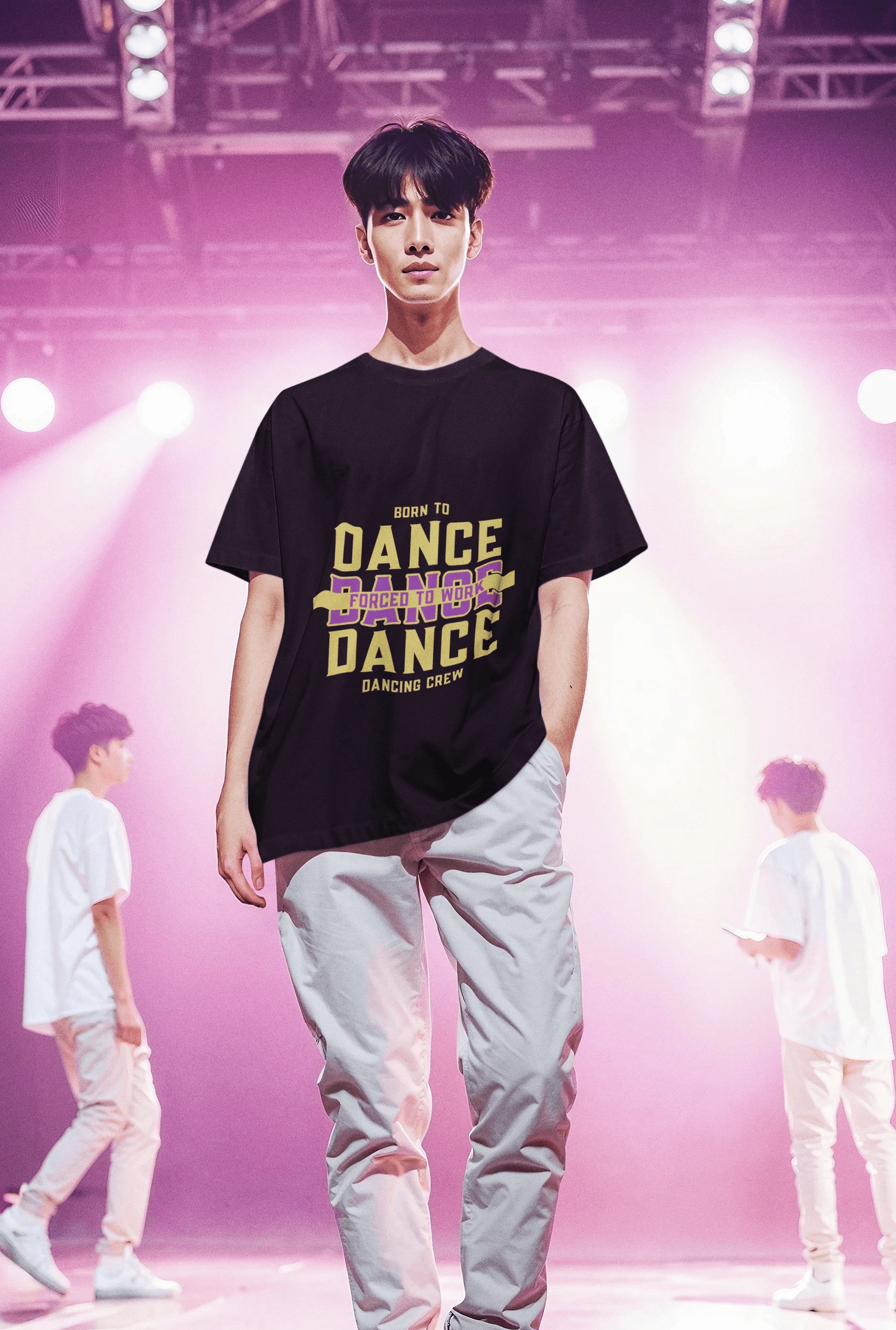 Dance Crew Men's Oversized T-shirt - Lyssian