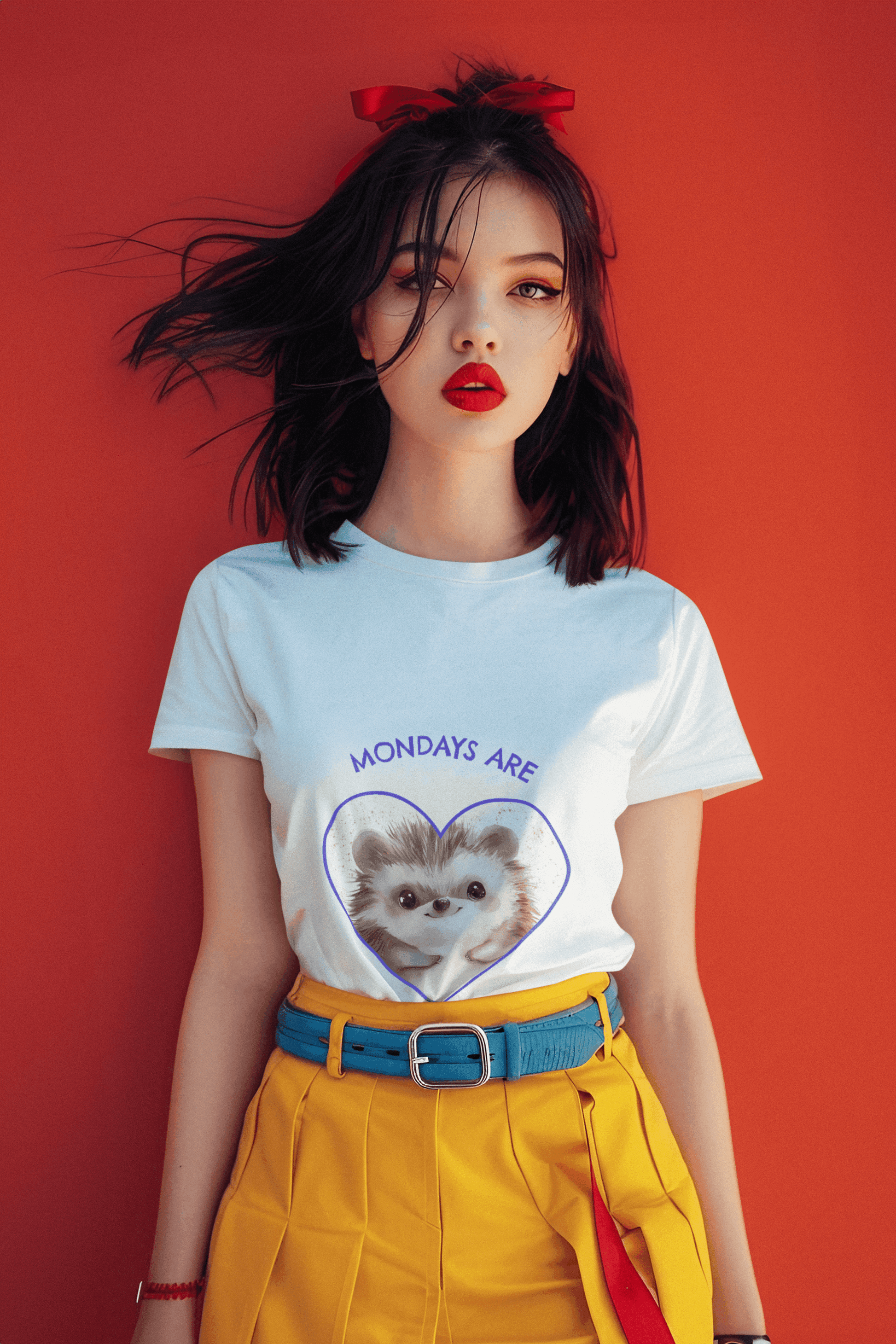 Bit Prickly Women's Round Neck Half Sleeve T-shirt - Lyssian