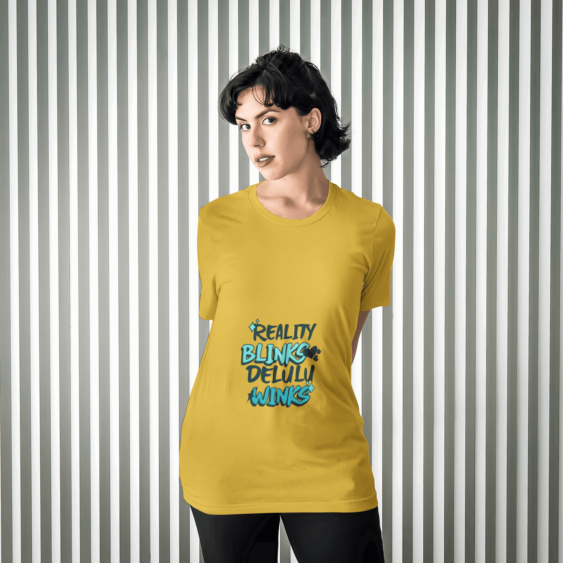 Blinks and Winks Women's Round Neck Half Sleeve T-shirt - Lyssian