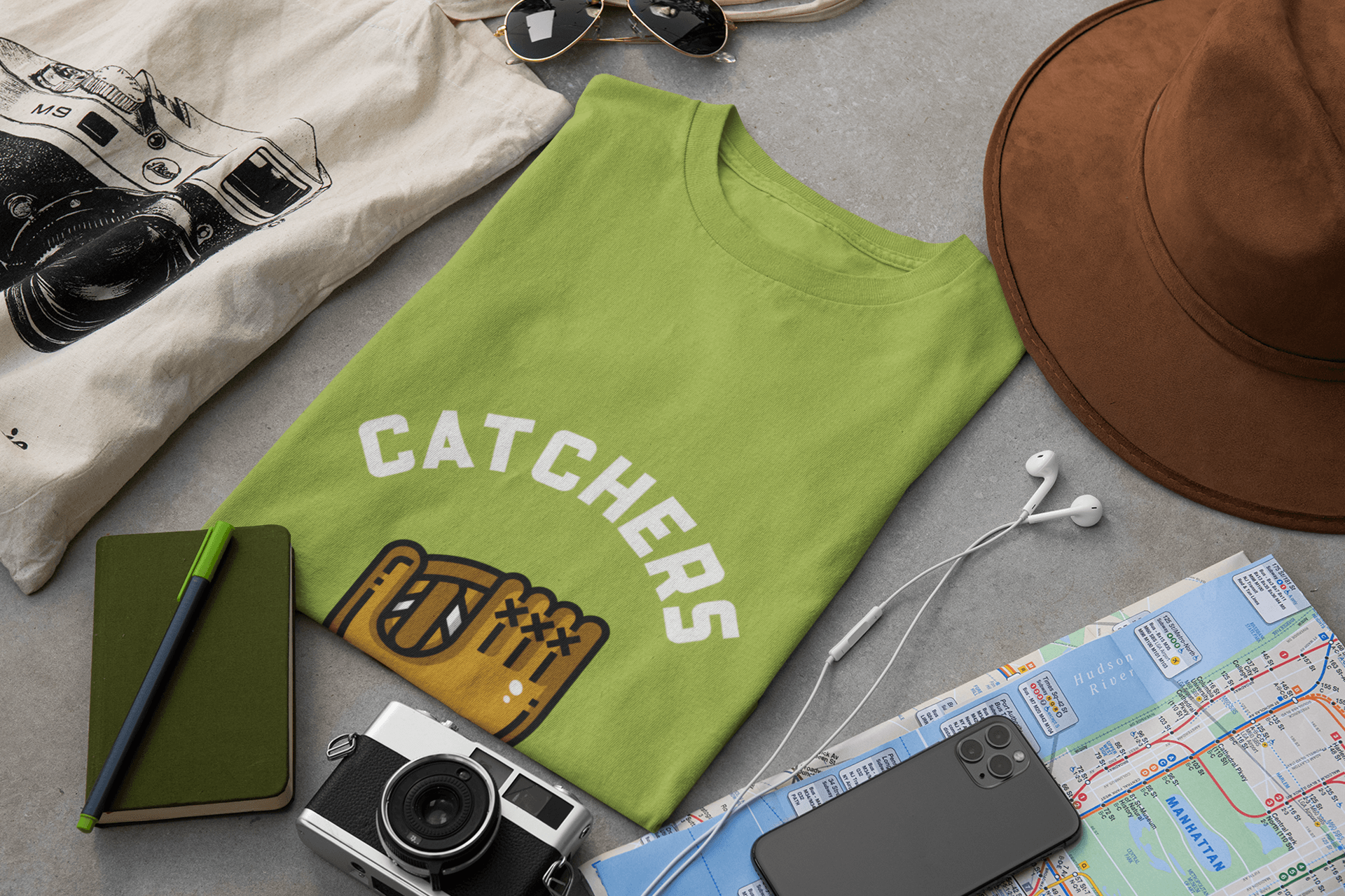 Catchers Male Round Neck Half Sleeve T-shirt - Lyssian