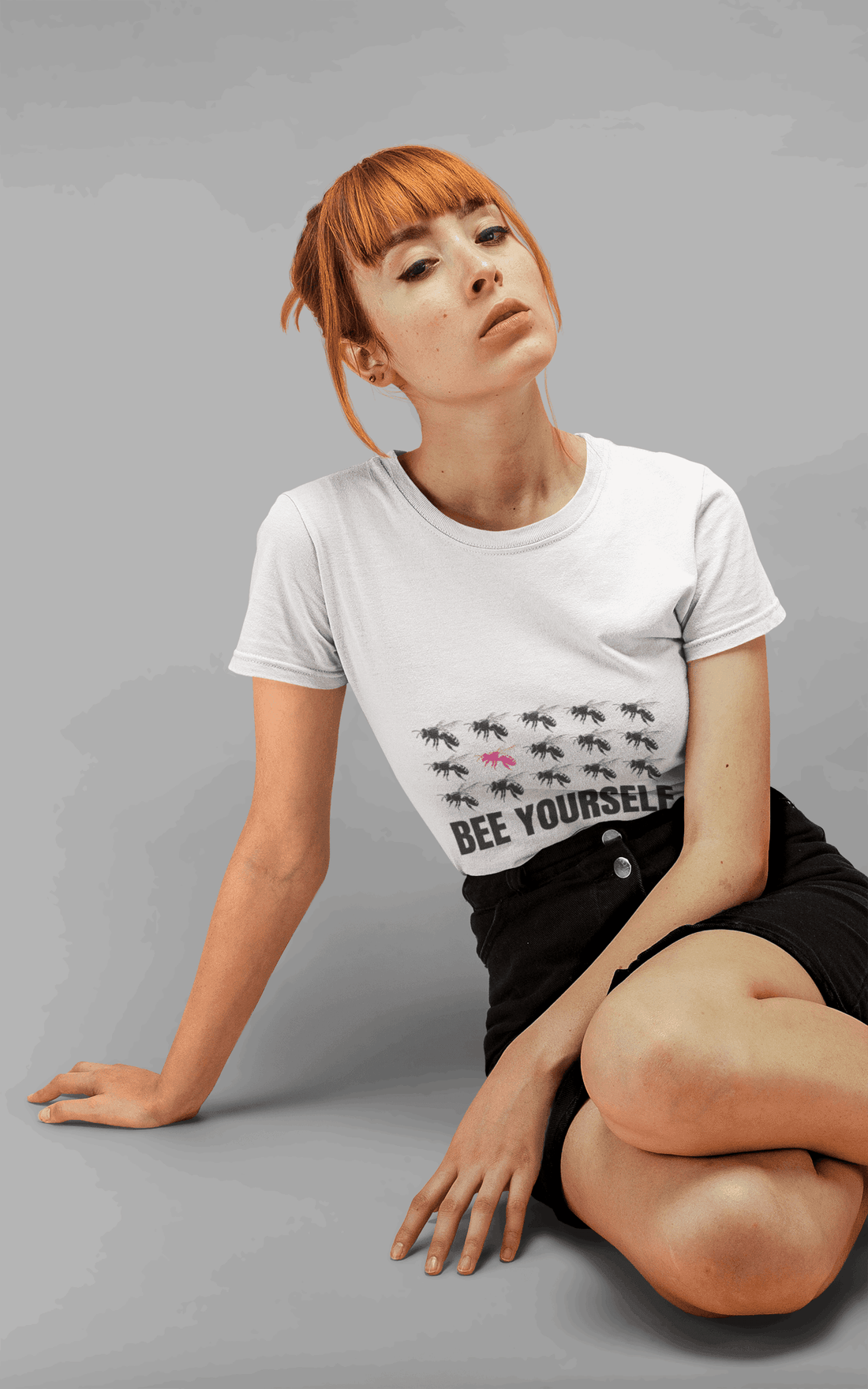 Be Yourself Women's Round Neck Half Sleeve T-shirt - Lyssian