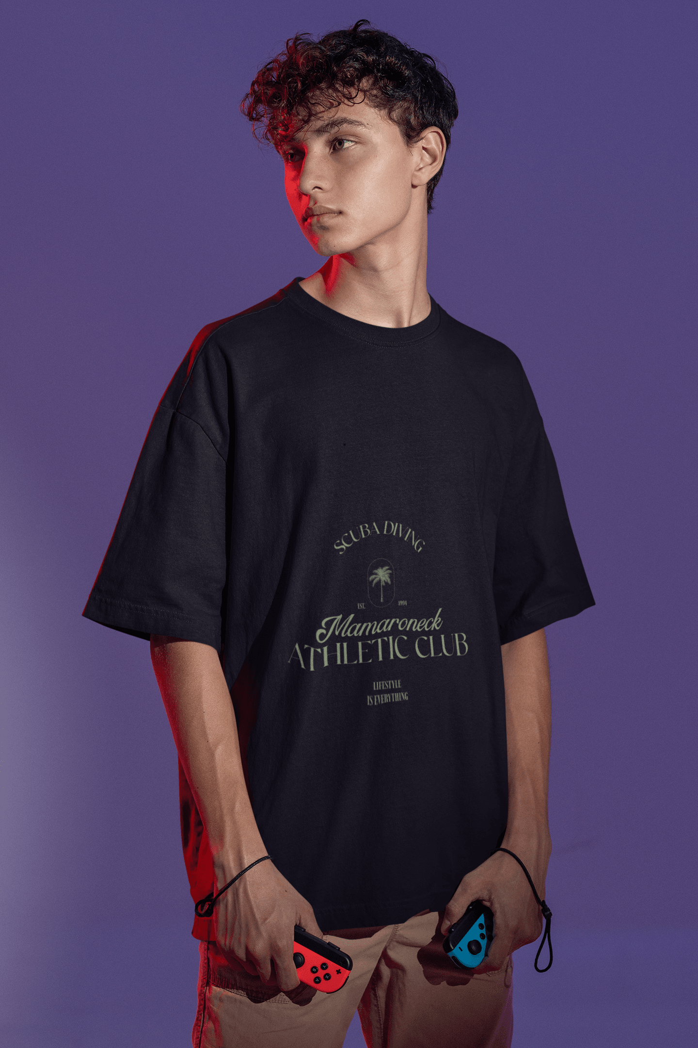 Athletic Club Men's Oversized T-shirt - Lyssian