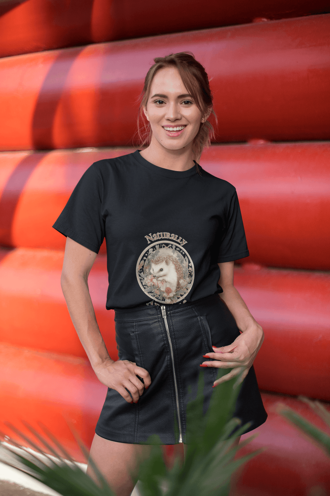 Adorable Women's Round Neck Half Sleeve T-shirt - Lyssian
