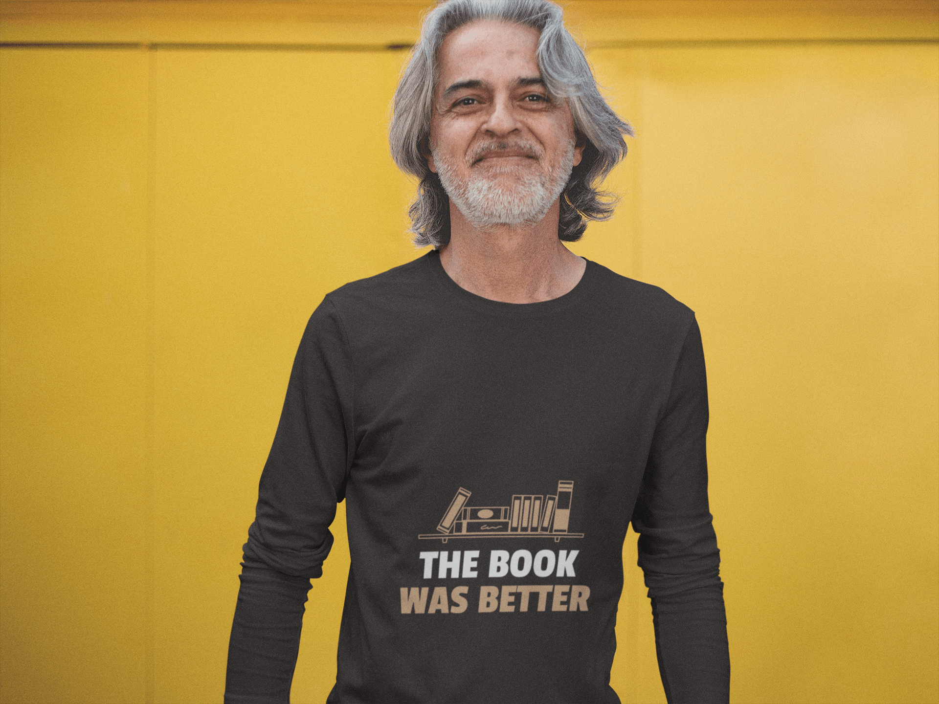 Book Male Round Neck Full Sleeve T-shirt - Lyssian