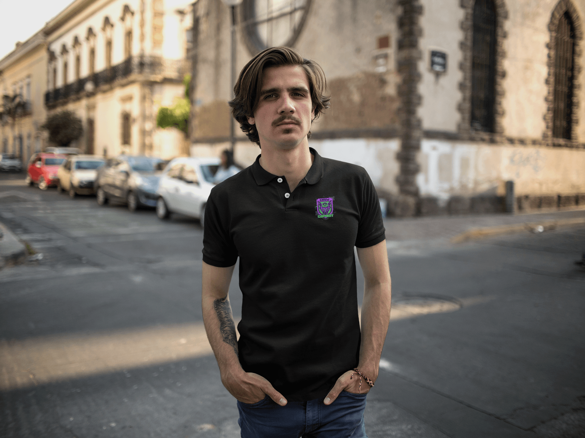 Crew Combat Men's Polo T-shirt - Lyssian