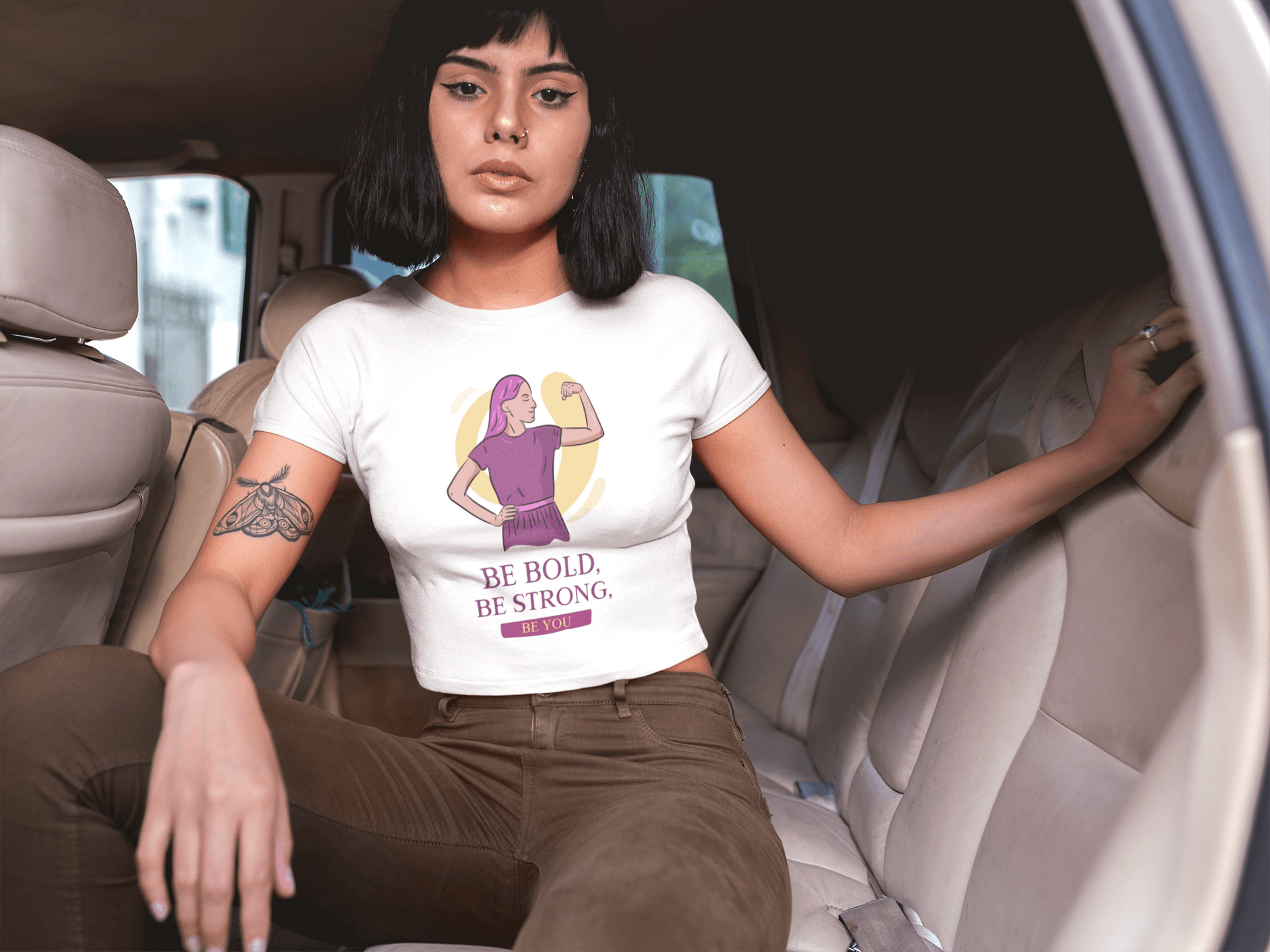 Bold and Strong Women's Crop Top - Lyssian