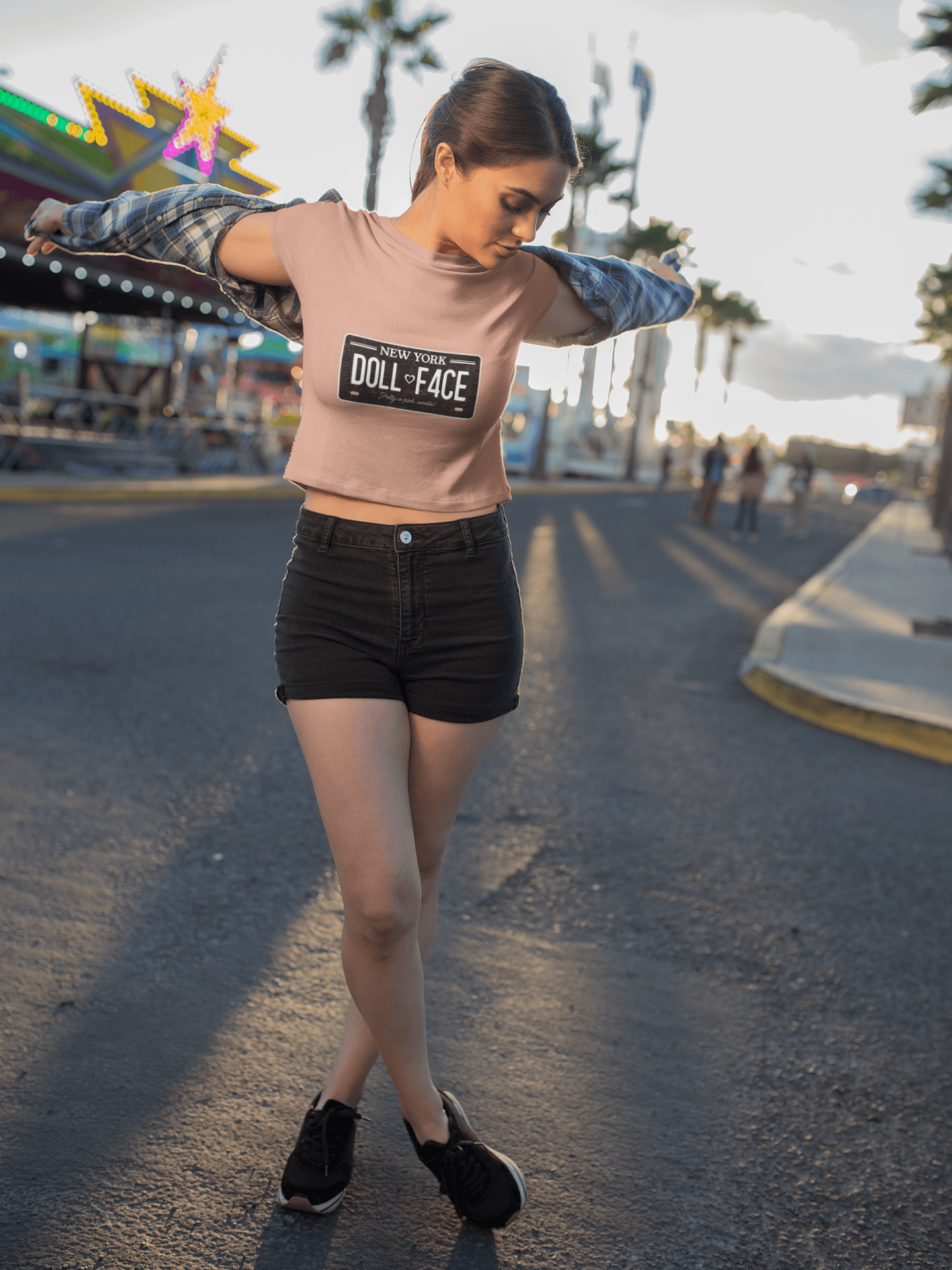 Doll Face Women's Crop Top - Lyssian