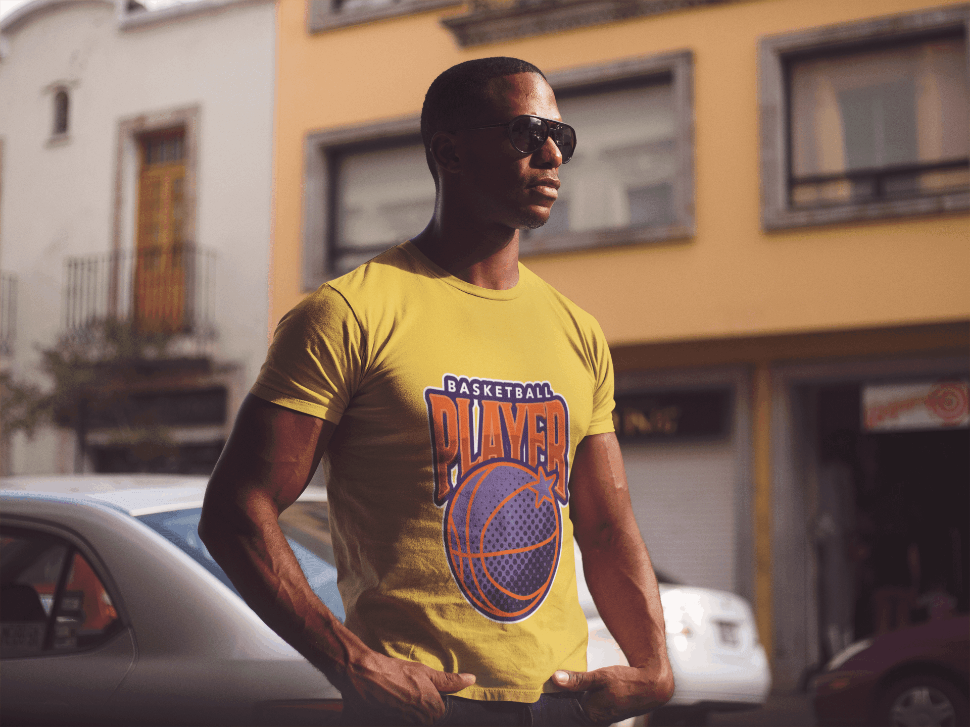 Basketball Player Male Round Neck Half Sleeve - Lyssian