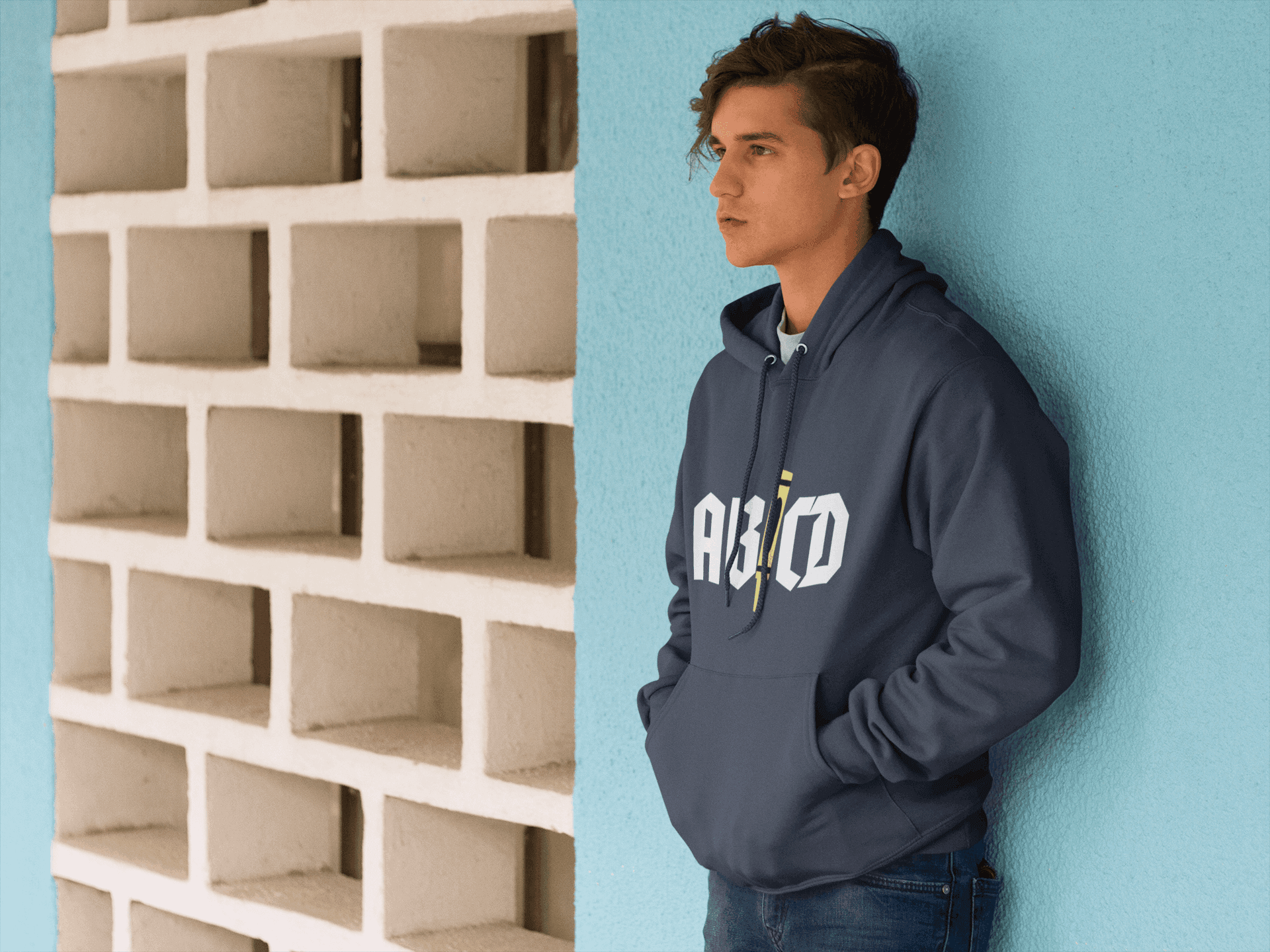 ABCD Men's Hoodie - Lyssian
