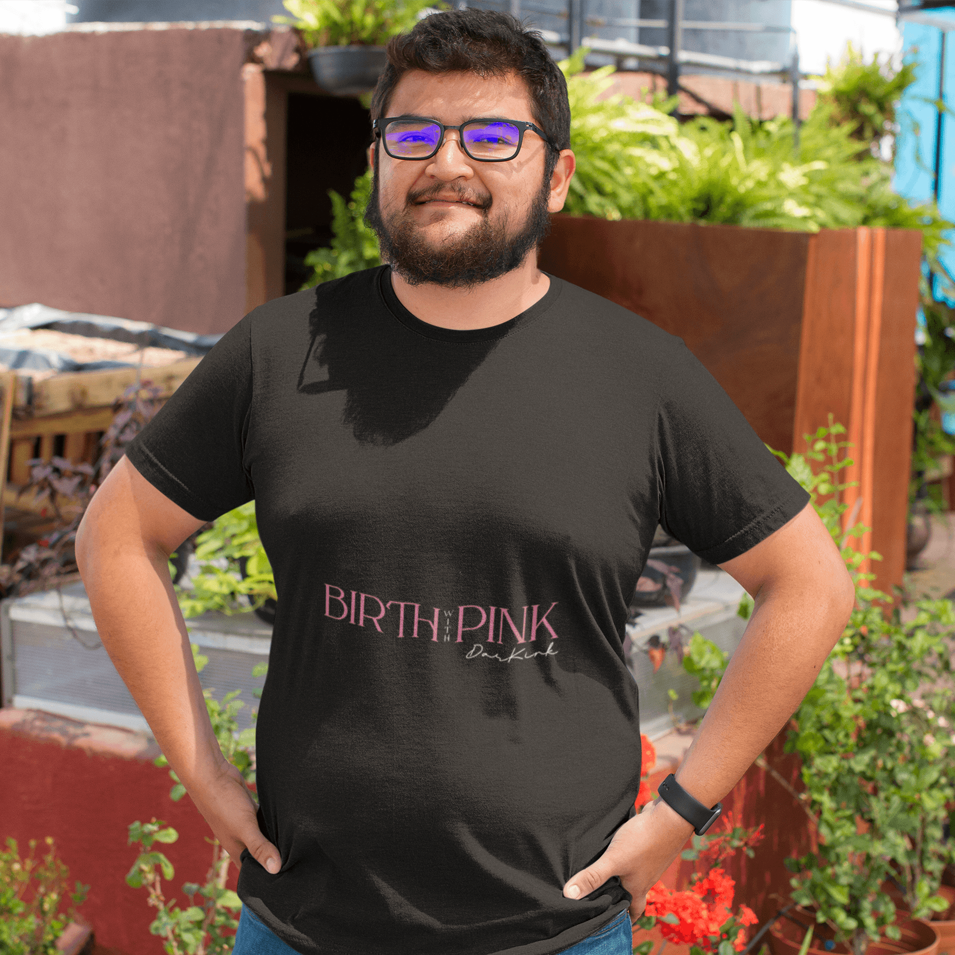 Birth Pink Men's Plus Size T-shirt - Lyssian