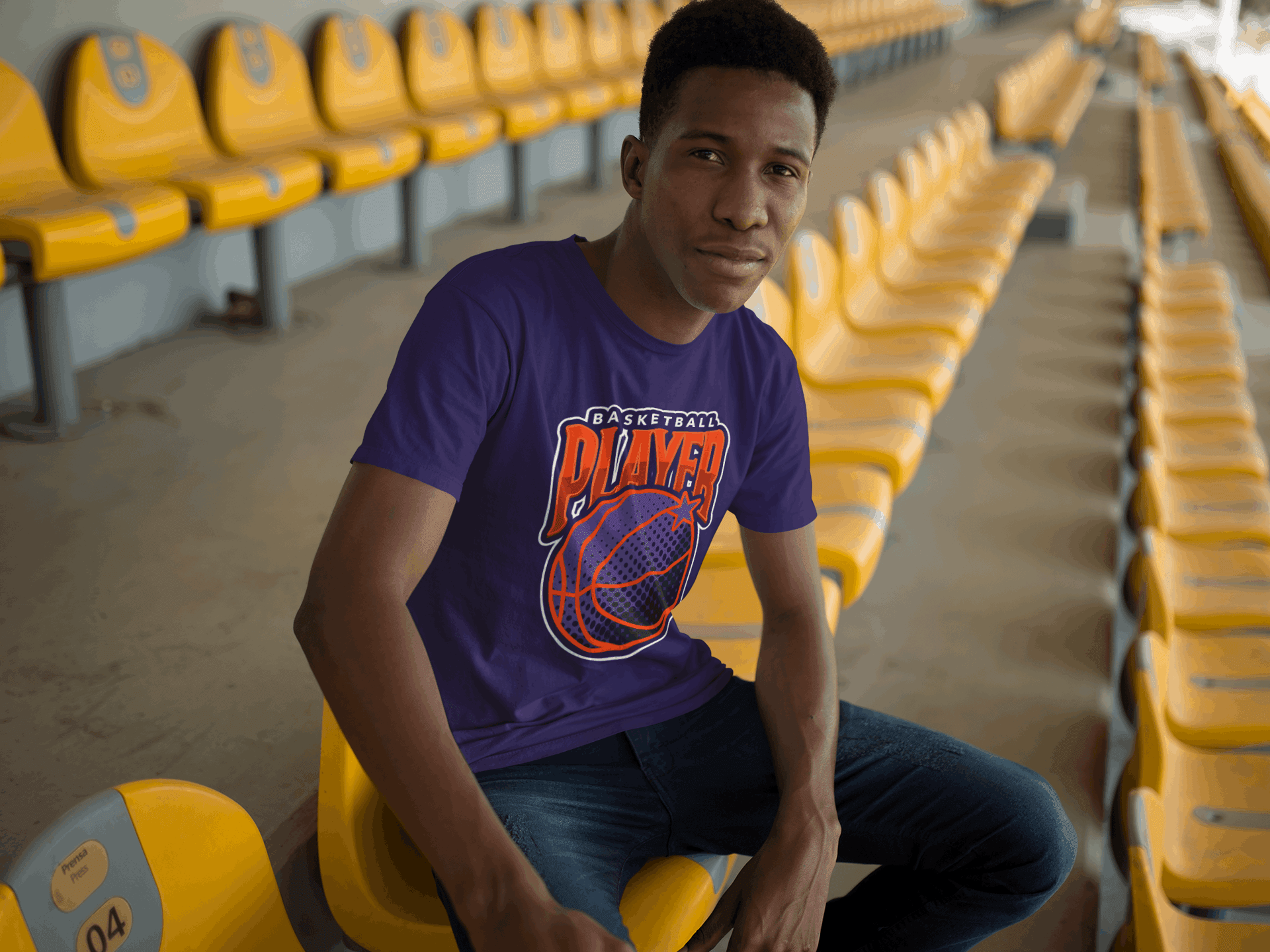 Basketball Player Male Round Neck Half Sleeve - Lyssian